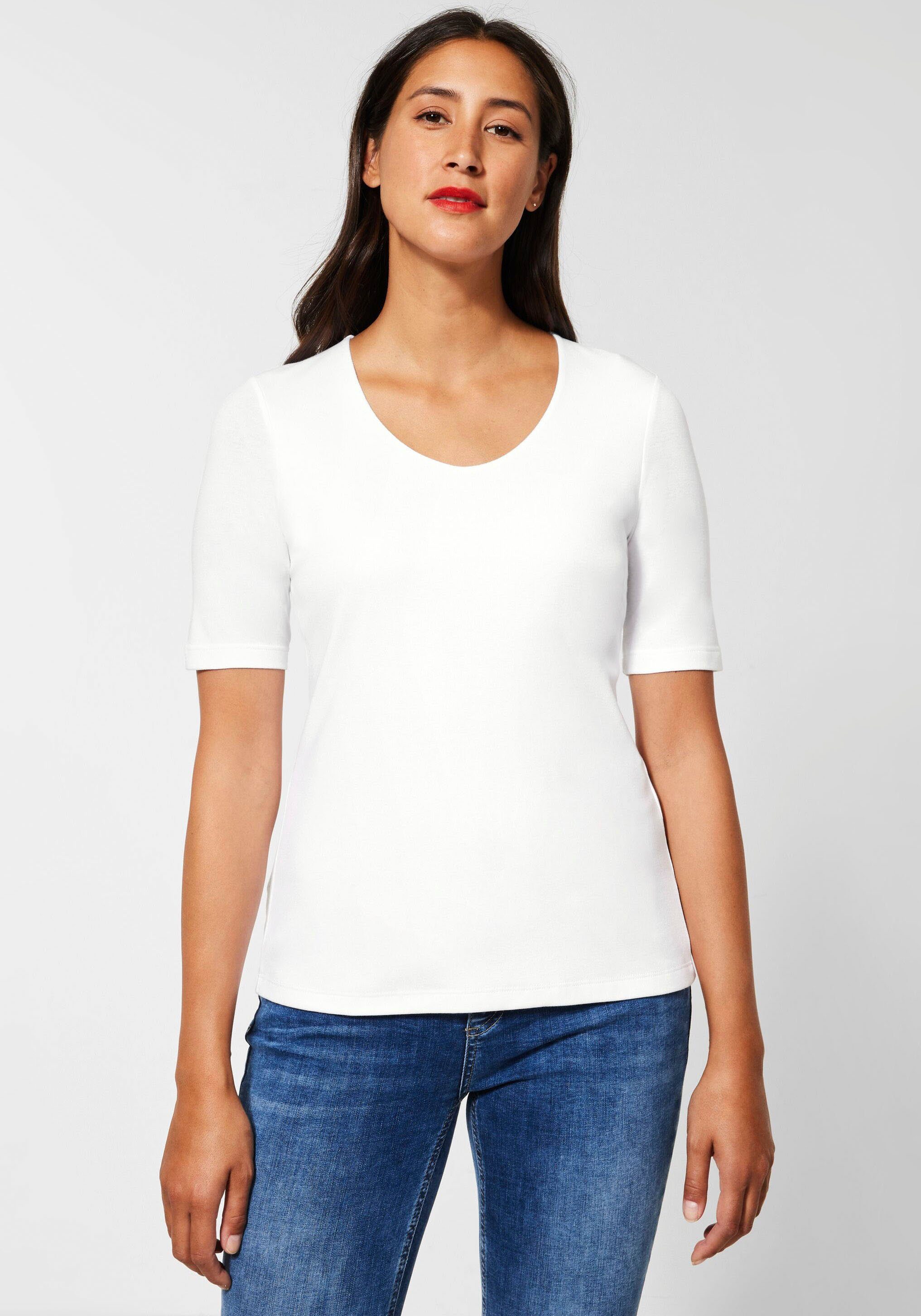 STREET ONE T-shirt in basic stijl