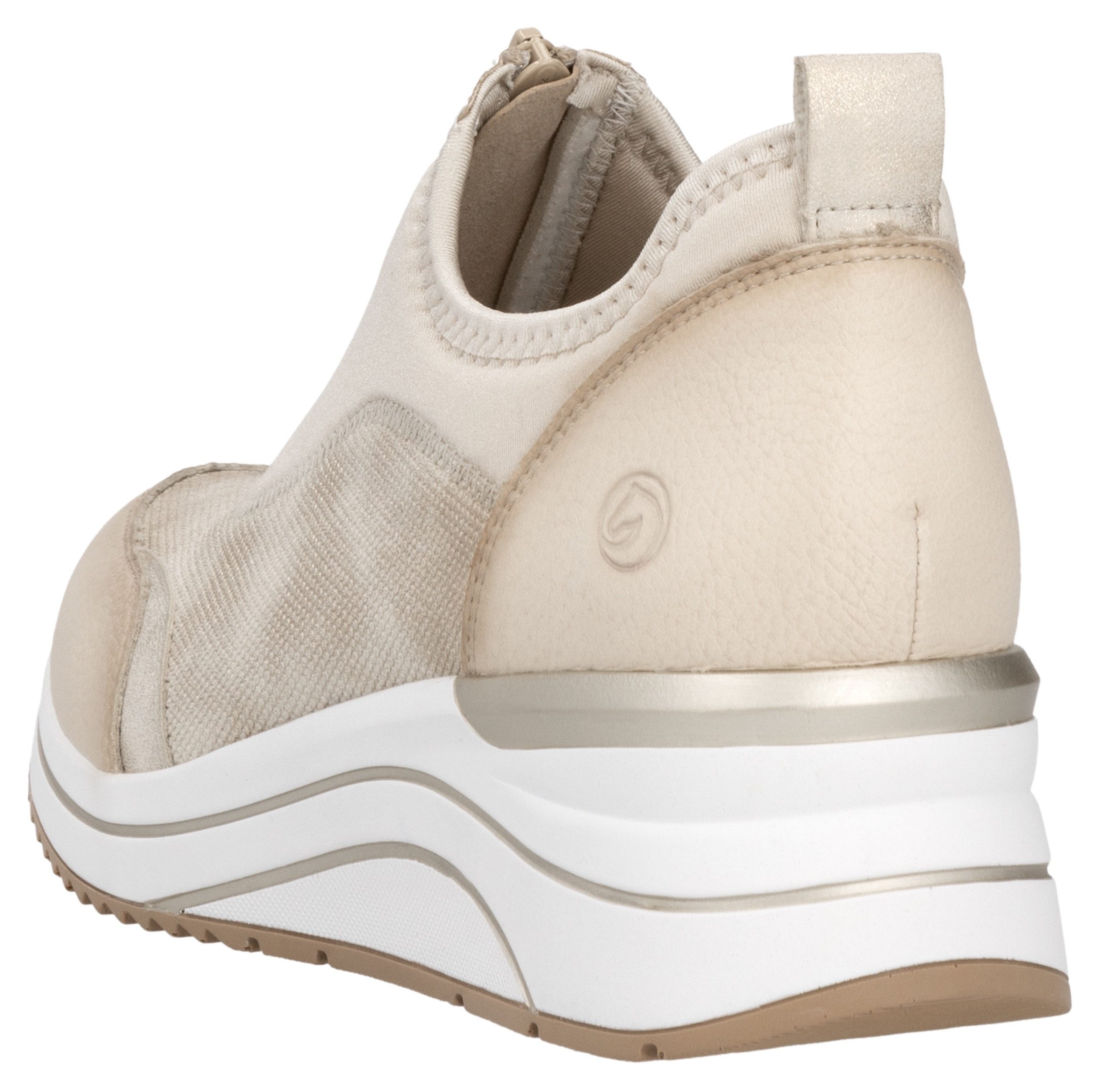 Remonte Slip-on sneakers , vrijetijdsschoen, lage schoen, slipper in vegan verwerking