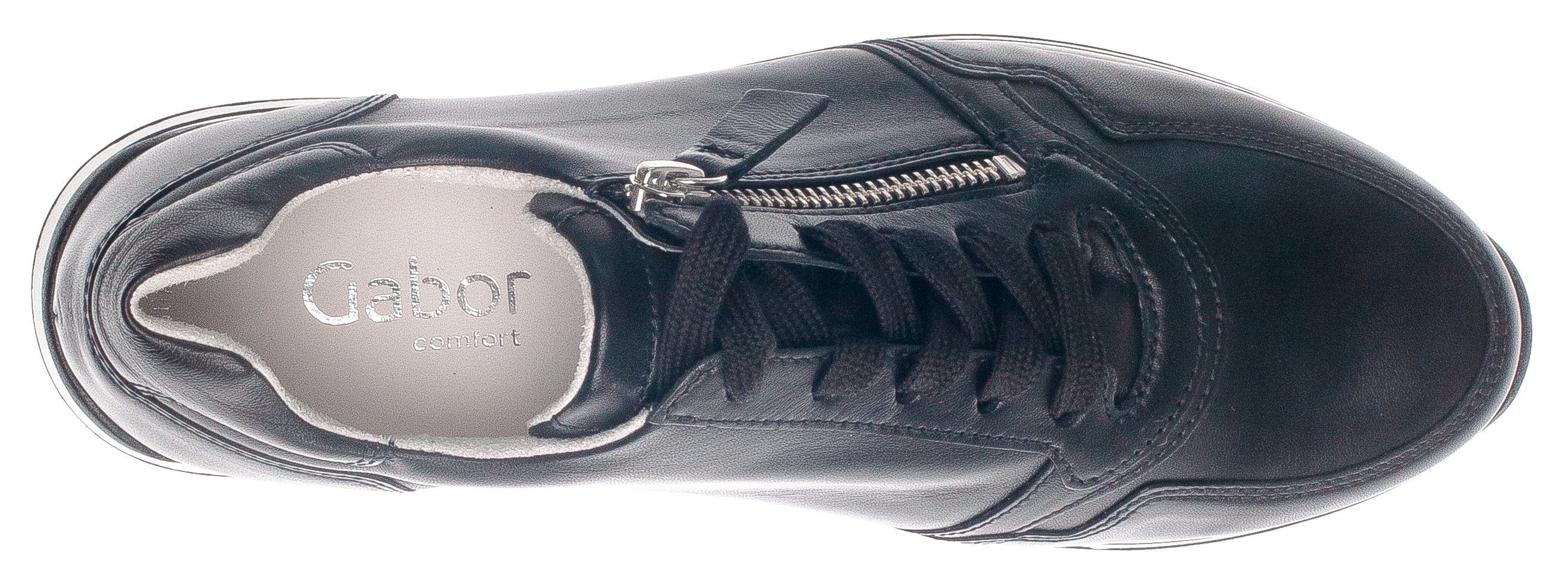 Gabor Sneakers met sleehak Turijn met gepolsterde schacht, comfortbreedte h