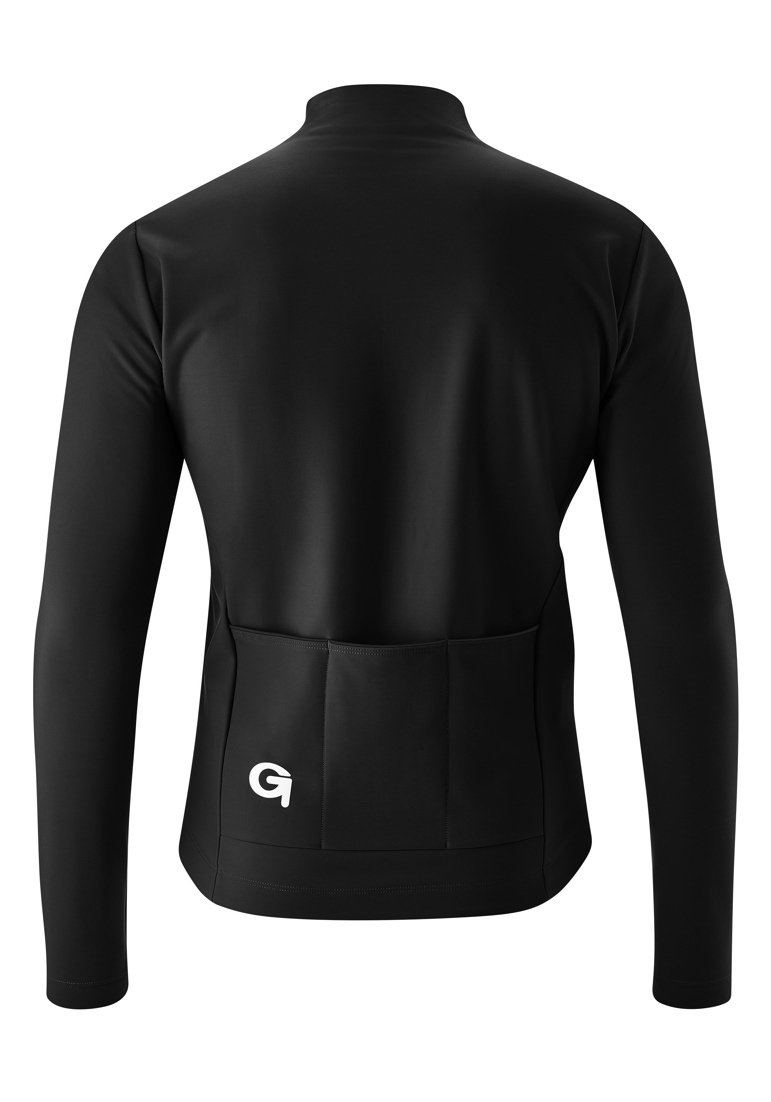 Gonso Fietsshirt SITIVO TRIKOT THERM M Heren fiets trui lange mouwen, isolerende full-zip trui, tight fit