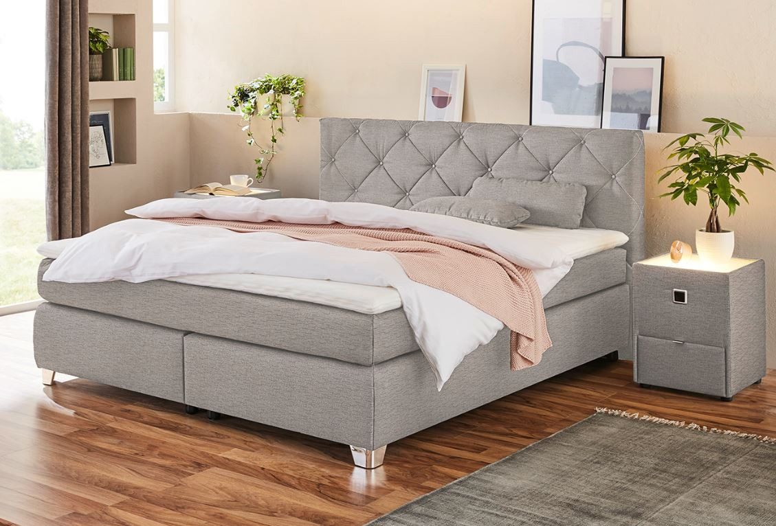 Jockenhöfer Gruppe Boxspring Finja boxsprings bruin