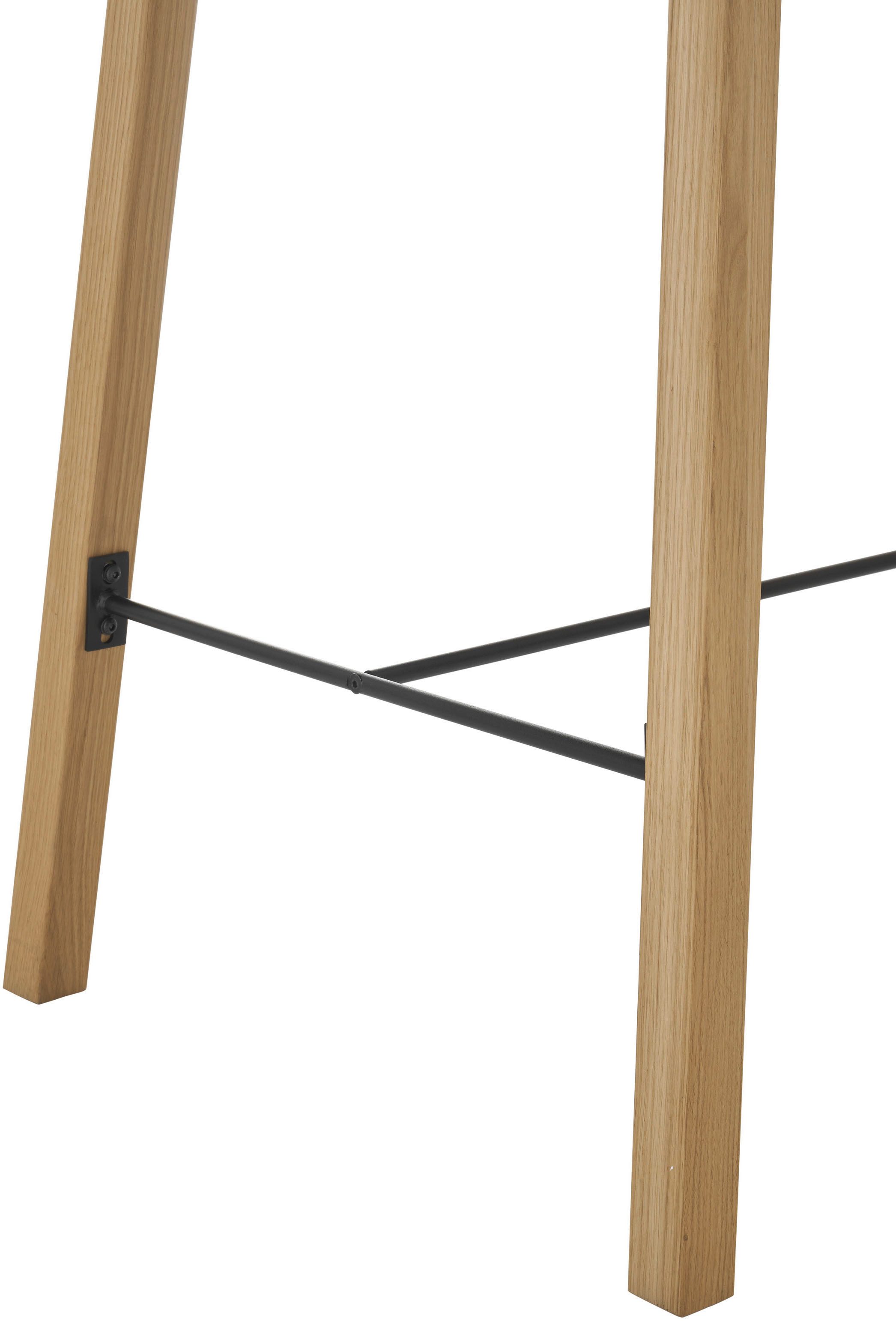 Stolkom Bartafel Jules eik massief hout geolied, hoge tafel BxHxD 120x104x60 cm
