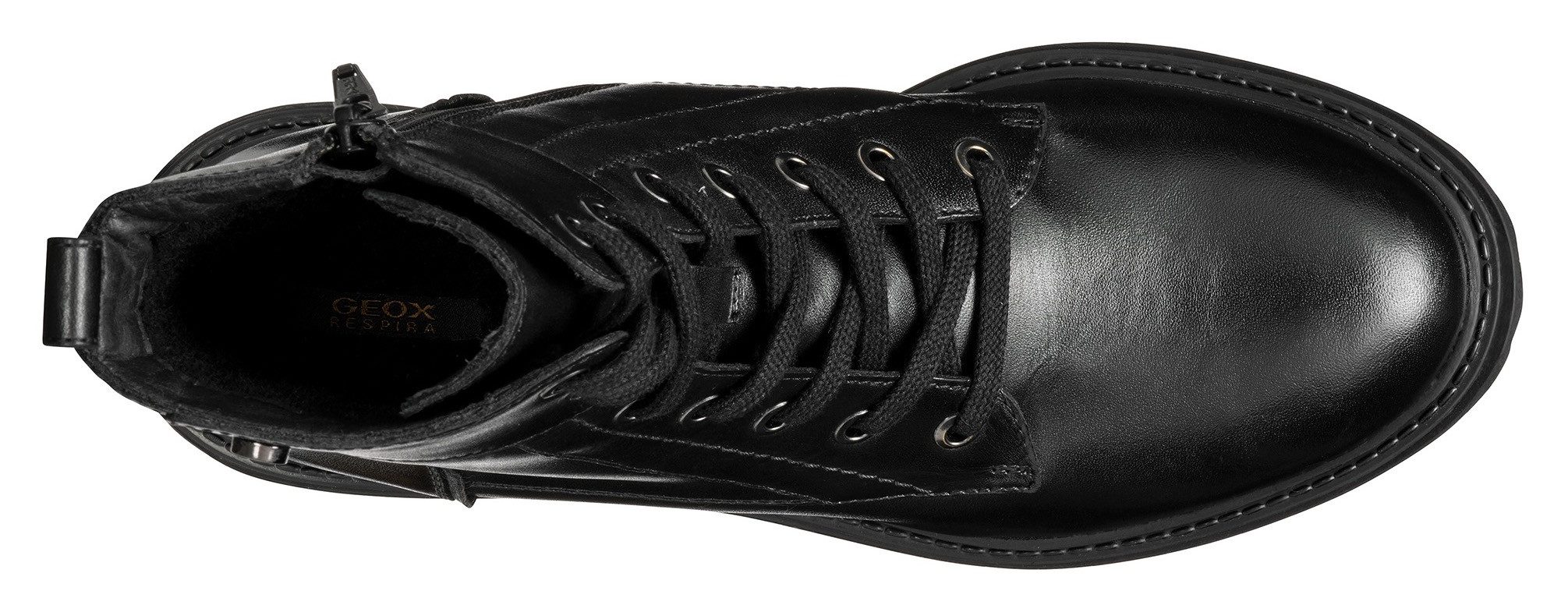 Geox Veterschoenen D IRIDEA G Chunky boot, plateau enkellaars met blokhak