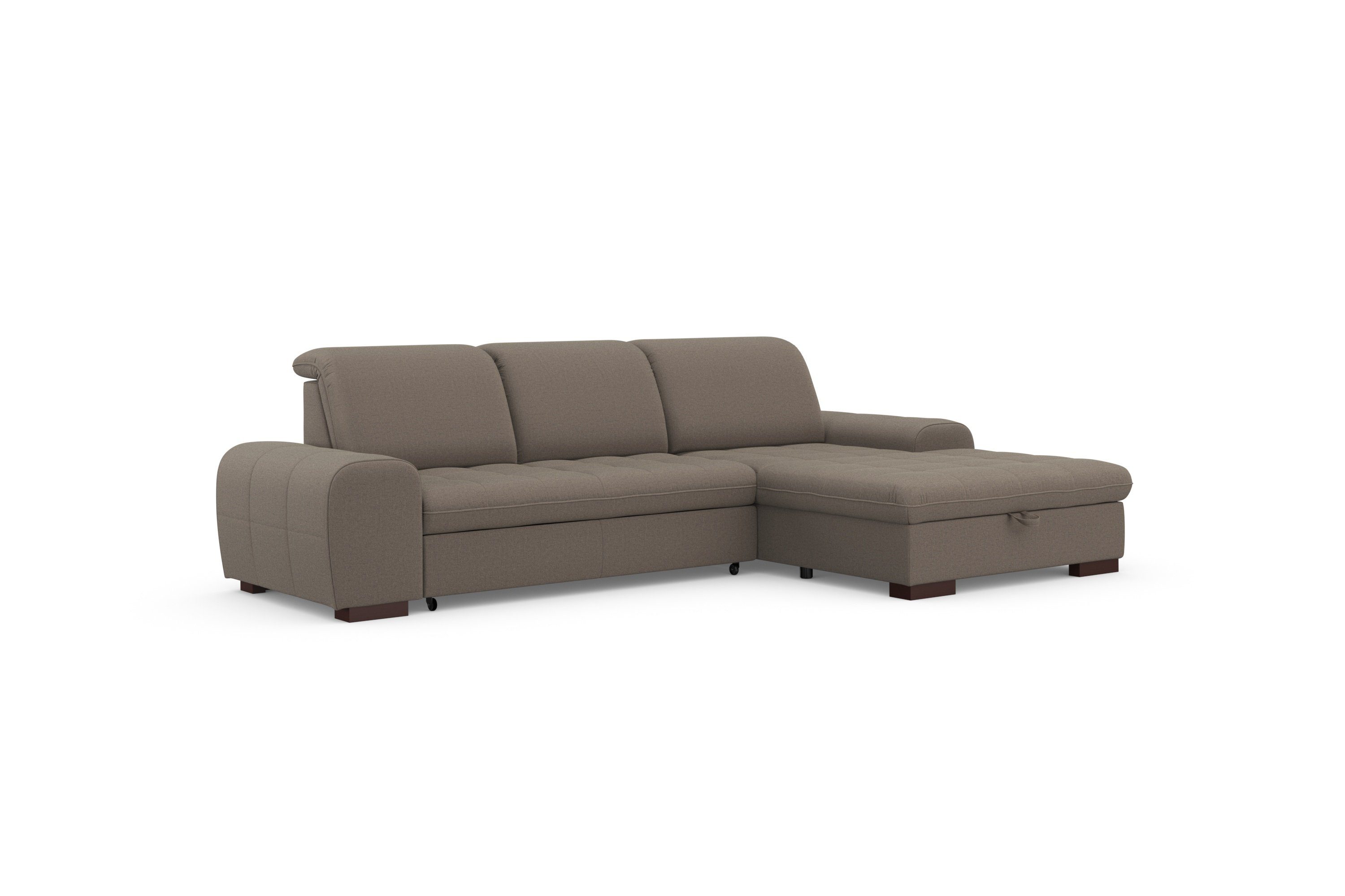 sit&more Hoekbank Luxor L-vorm naar keuze met slaapfunctie, bedkist en verstelbare hoofdsteun