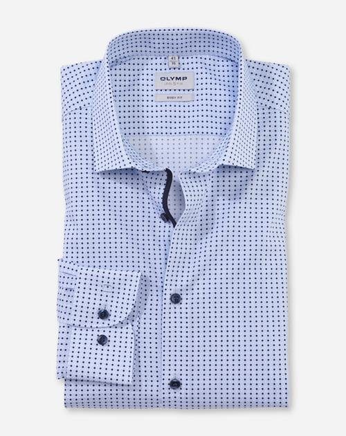 OLYMP Overhemd met lange mouwen Level Five body fit heren overhemden maat 38 blauw