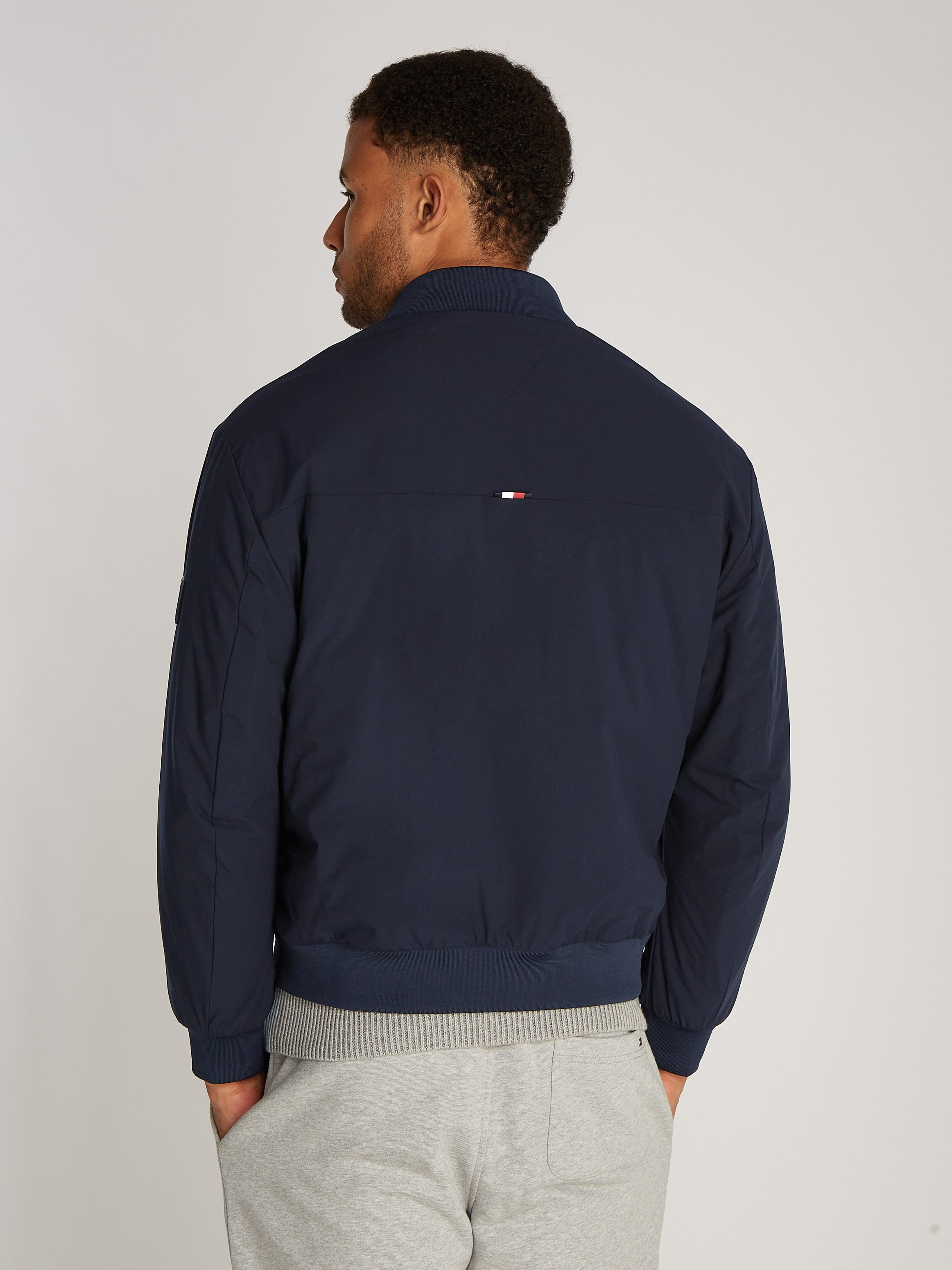 Tommy Hilfiger Bomberjack Tech Bomber met waterafstotende ritssluiting