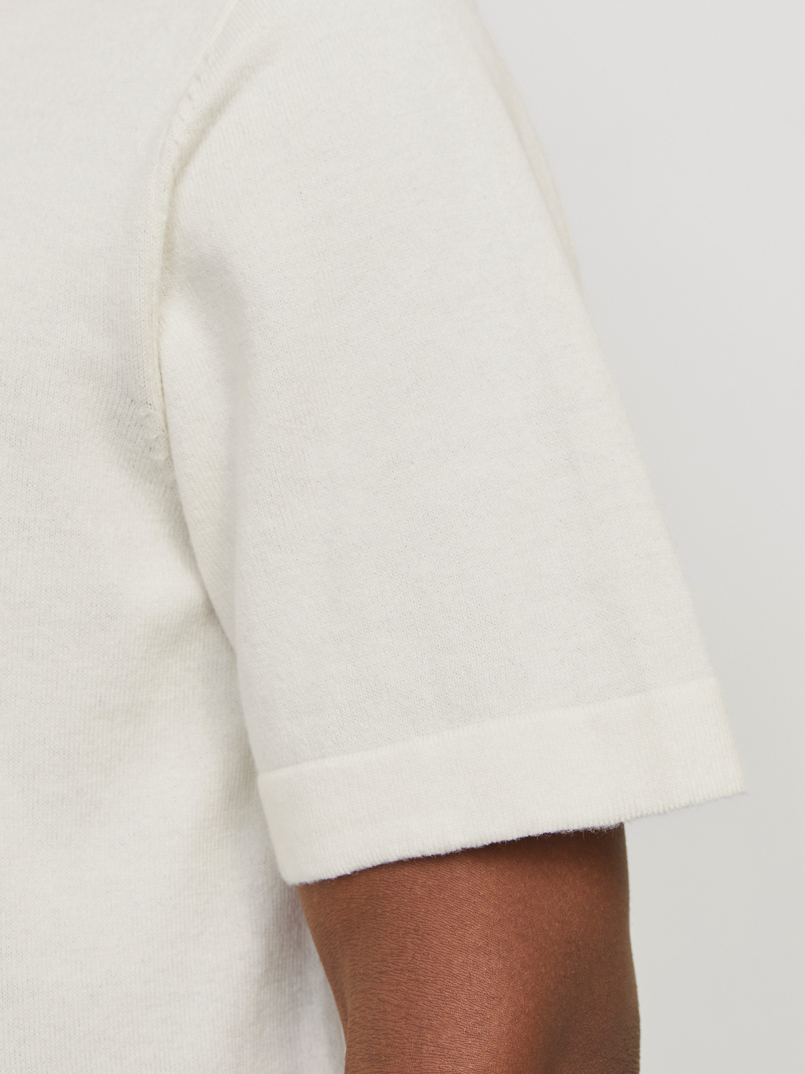 Jack & Jones Trui met korte mouwen JJEEMIL KNIT RELAXED POLO SS SN