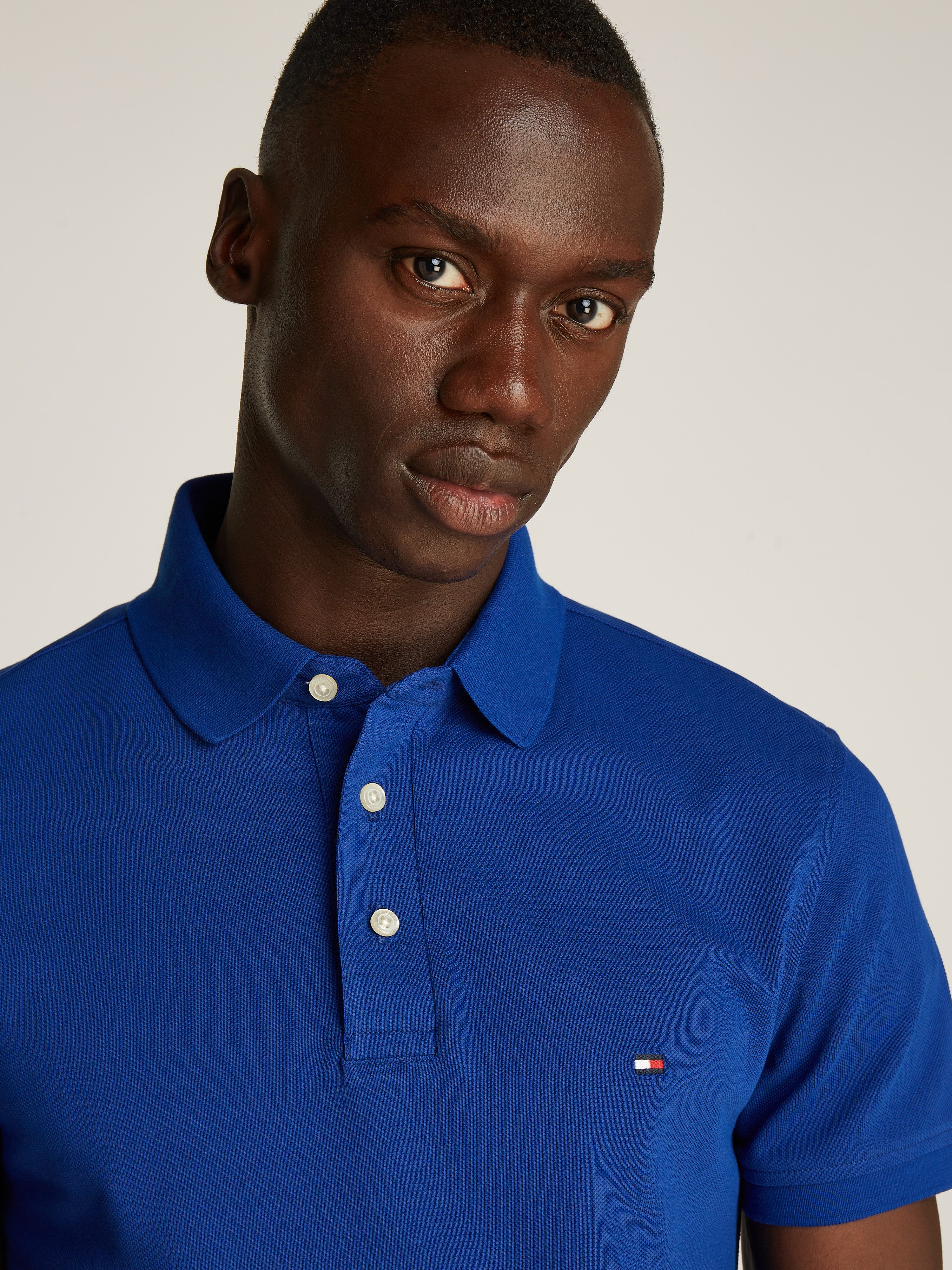 Tommy Hilfiger Poloshirt 1985 SLIM POLO met borduursel en piquékwaliteit