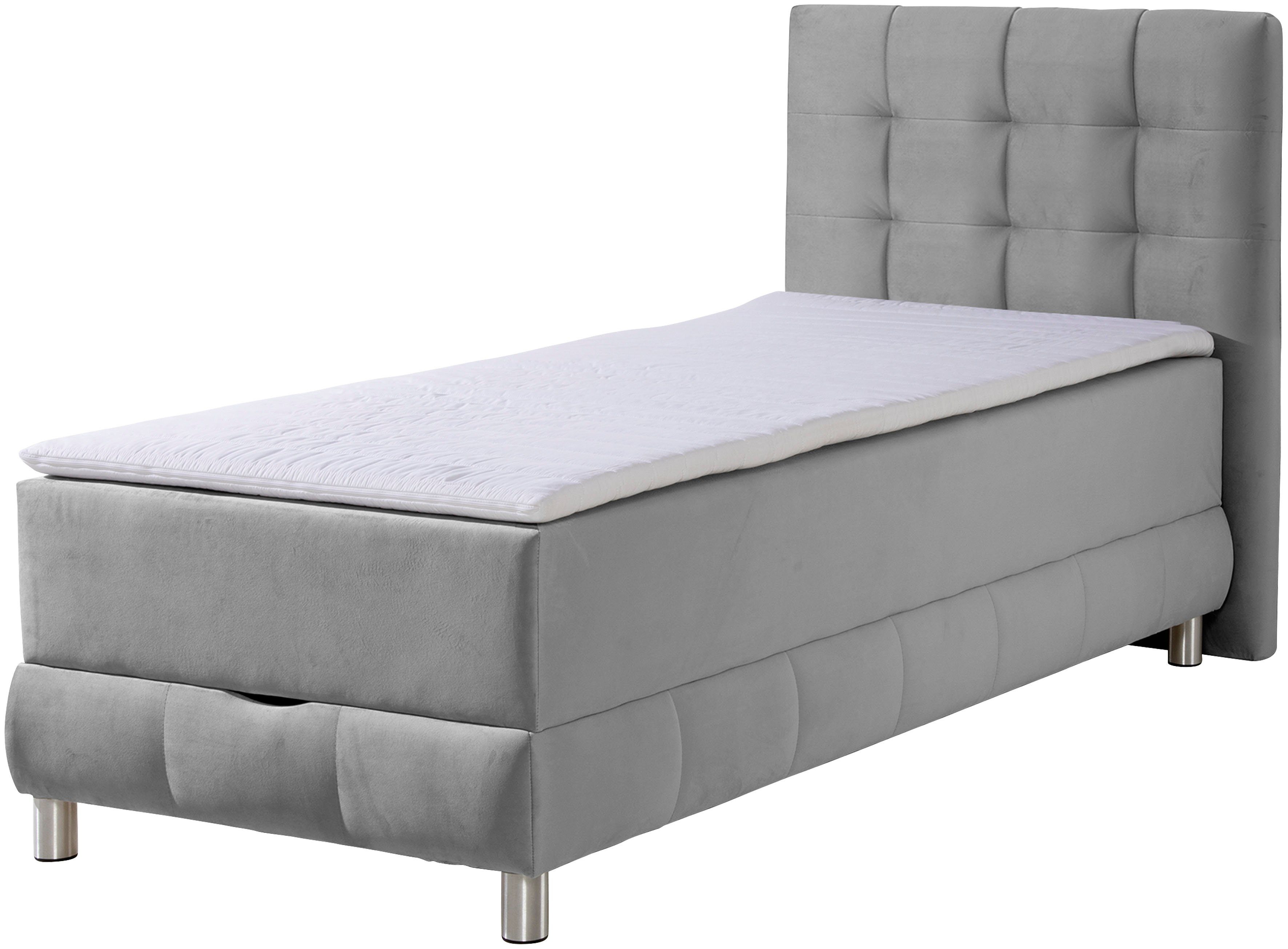 INOSIGN Boxspring Vaasa inclusief bedlade & topper, xxl-uitvoering, extra lengte 220 cm