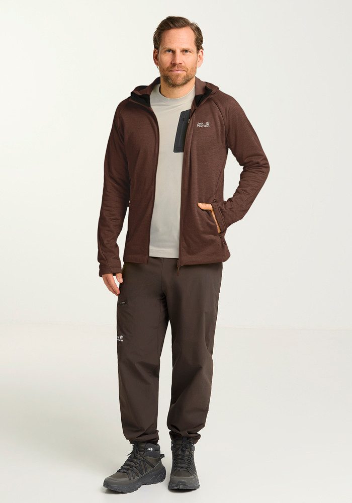 Jack Wolfskin Fleecejack PEAK DISTRICT HOODED FZ M