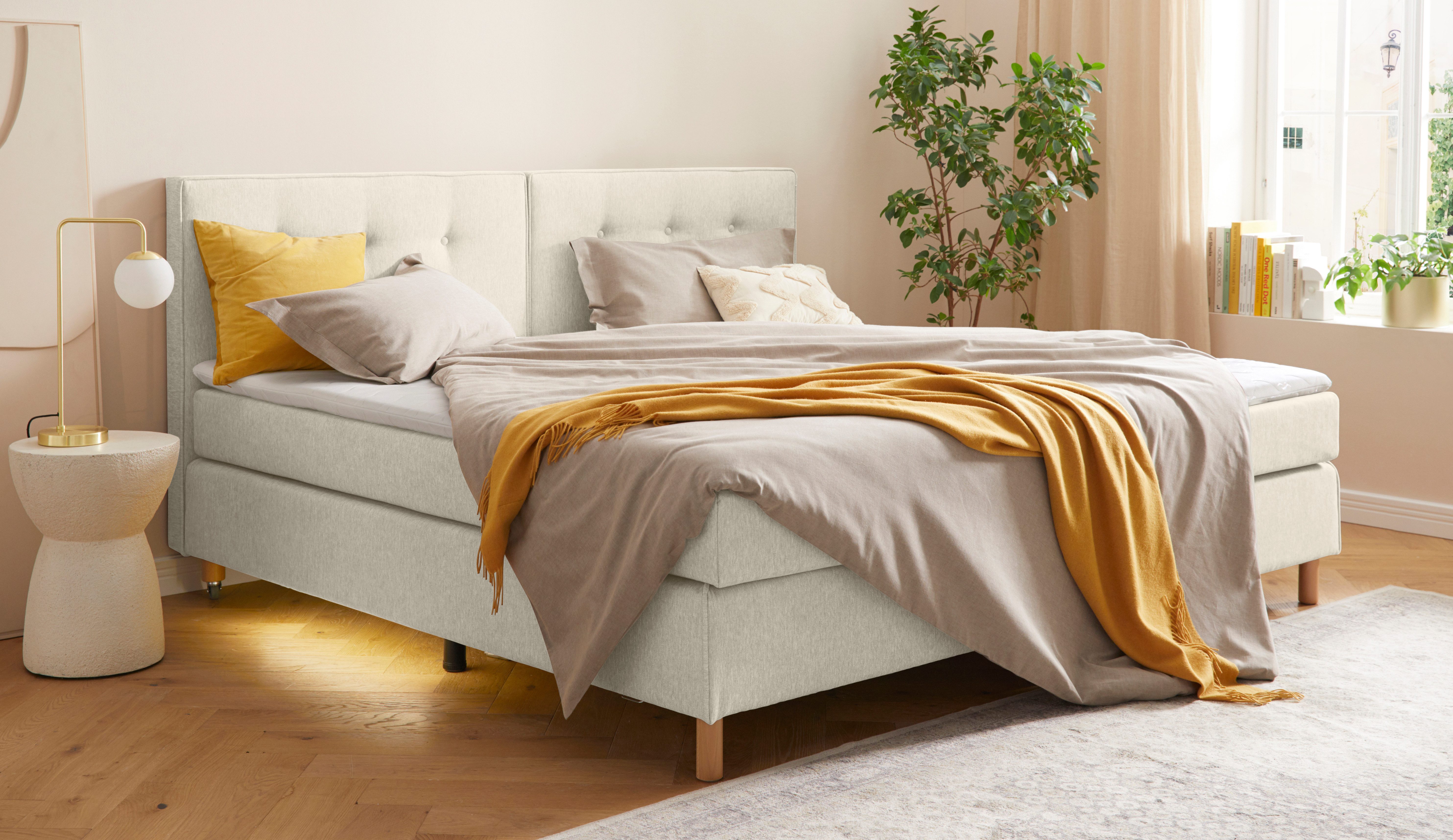 Home affaire Boxspring Heimatblick 100x200cm naar wens uitbreidbaar naar dubbel- en familiebest