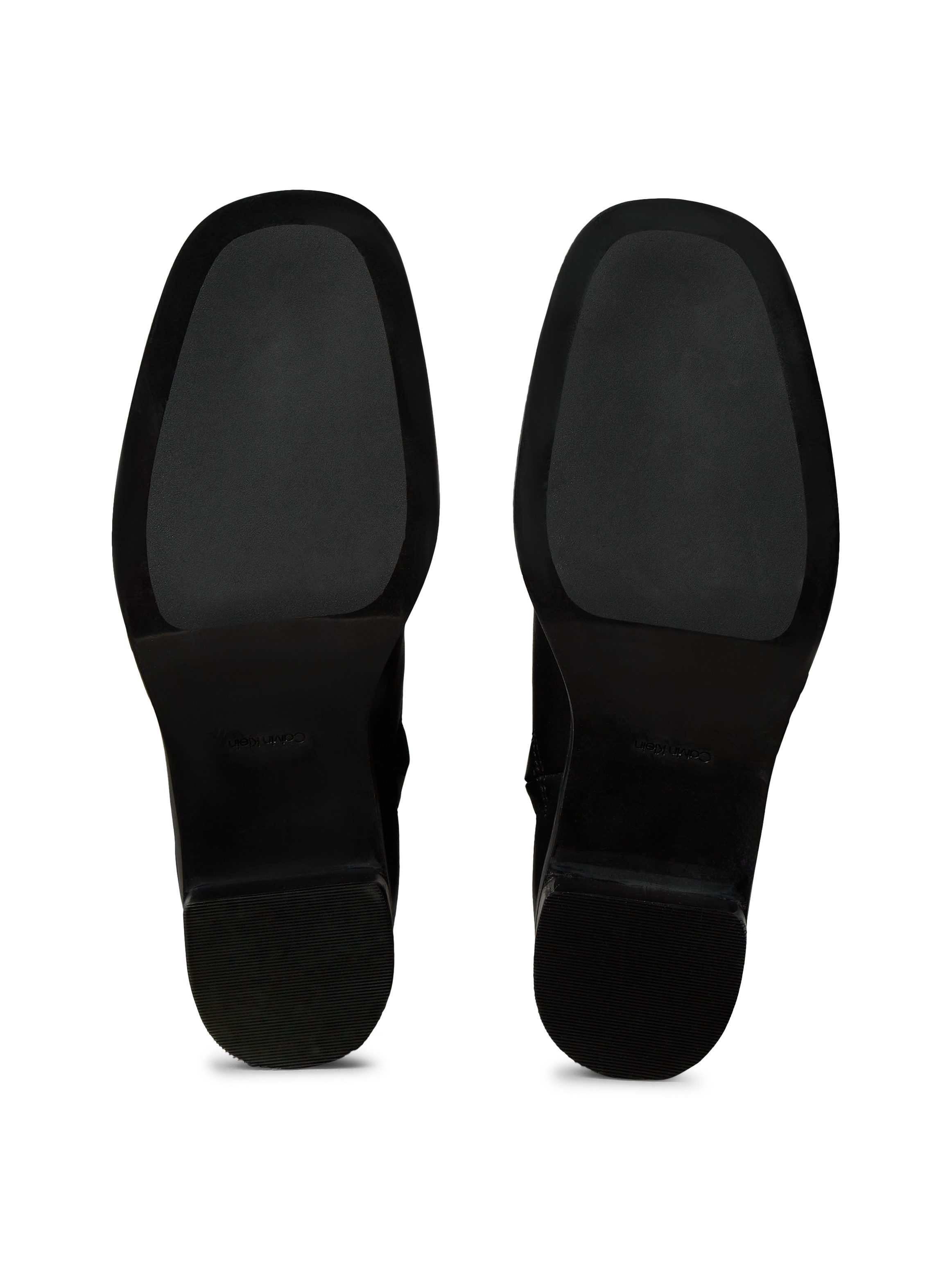 Calvin Klein Laarsjes BLOCK HEEL ZIP BOOT LTH Boots, blokhak, in modieuze vierkante vorm