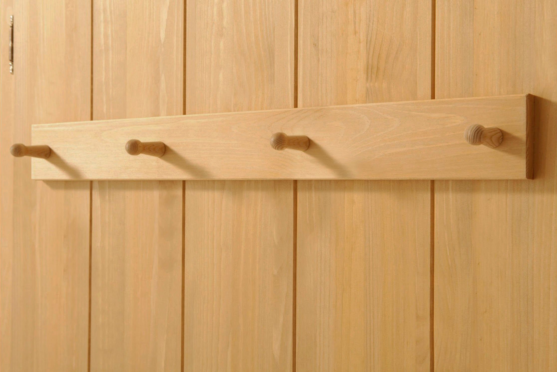 Home affaire Kledingkast Bertram van mooi massief grenenhout, met een spiegeldeur, hoogte 170 cm