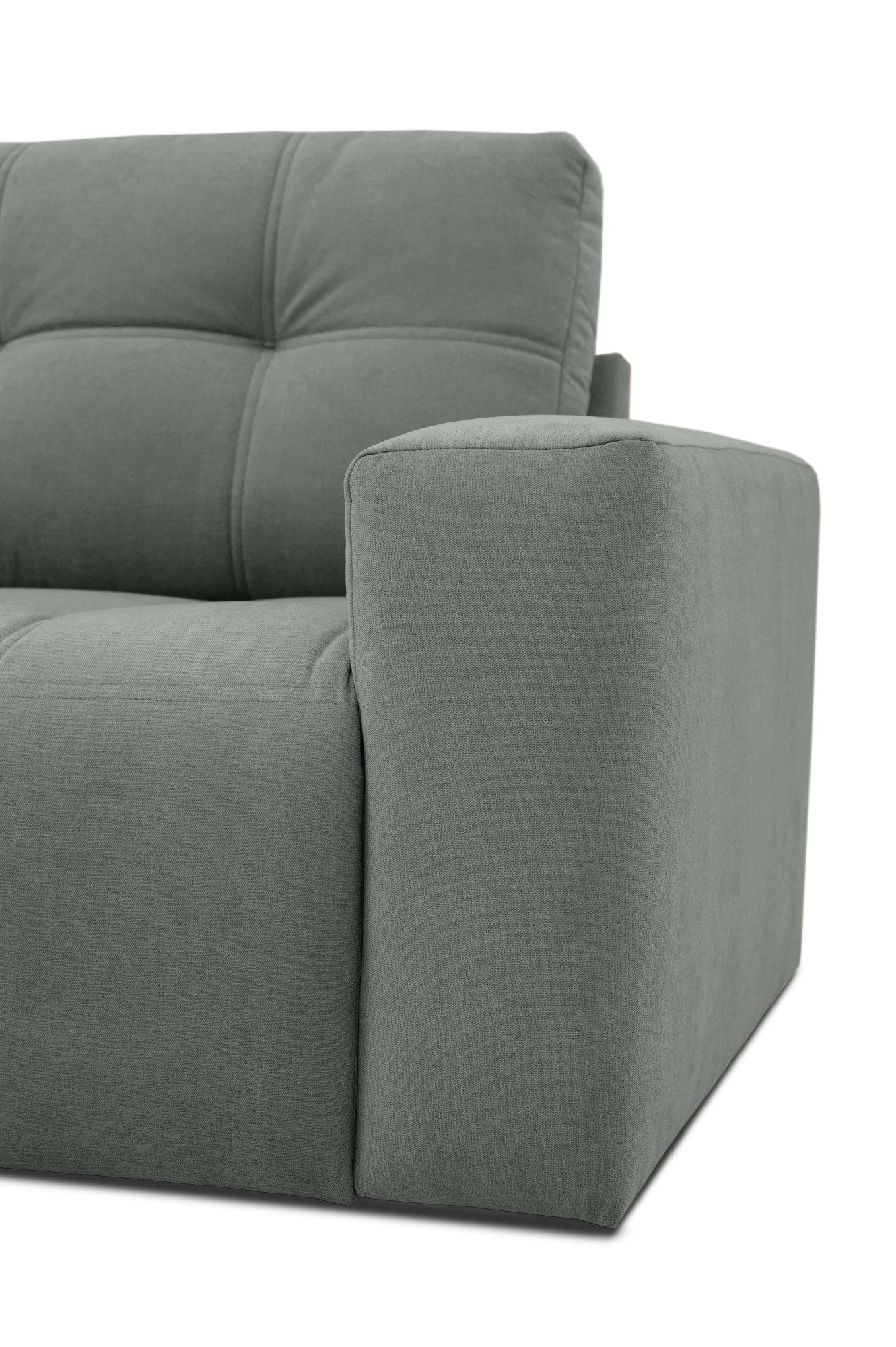 Home affaire 3-zitsbank Turnon, lounge-sofa, breedte 220 cm Chenille, met knoop- en dubbele stiksels, elegante uitstraling