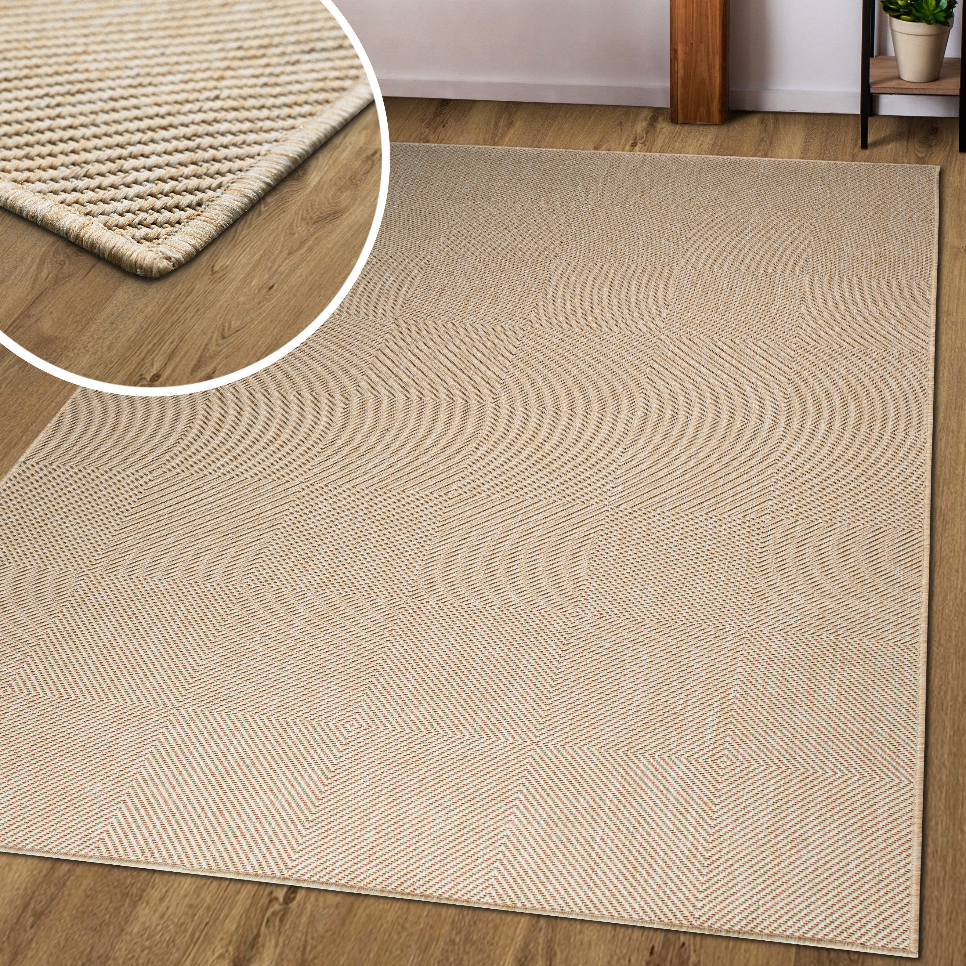 my home Vloerkleed Anna is ook als loper verkrijgbaar Geschikt voor binnen en buiten, sisal-look, weerbestendig & uv-bestendig