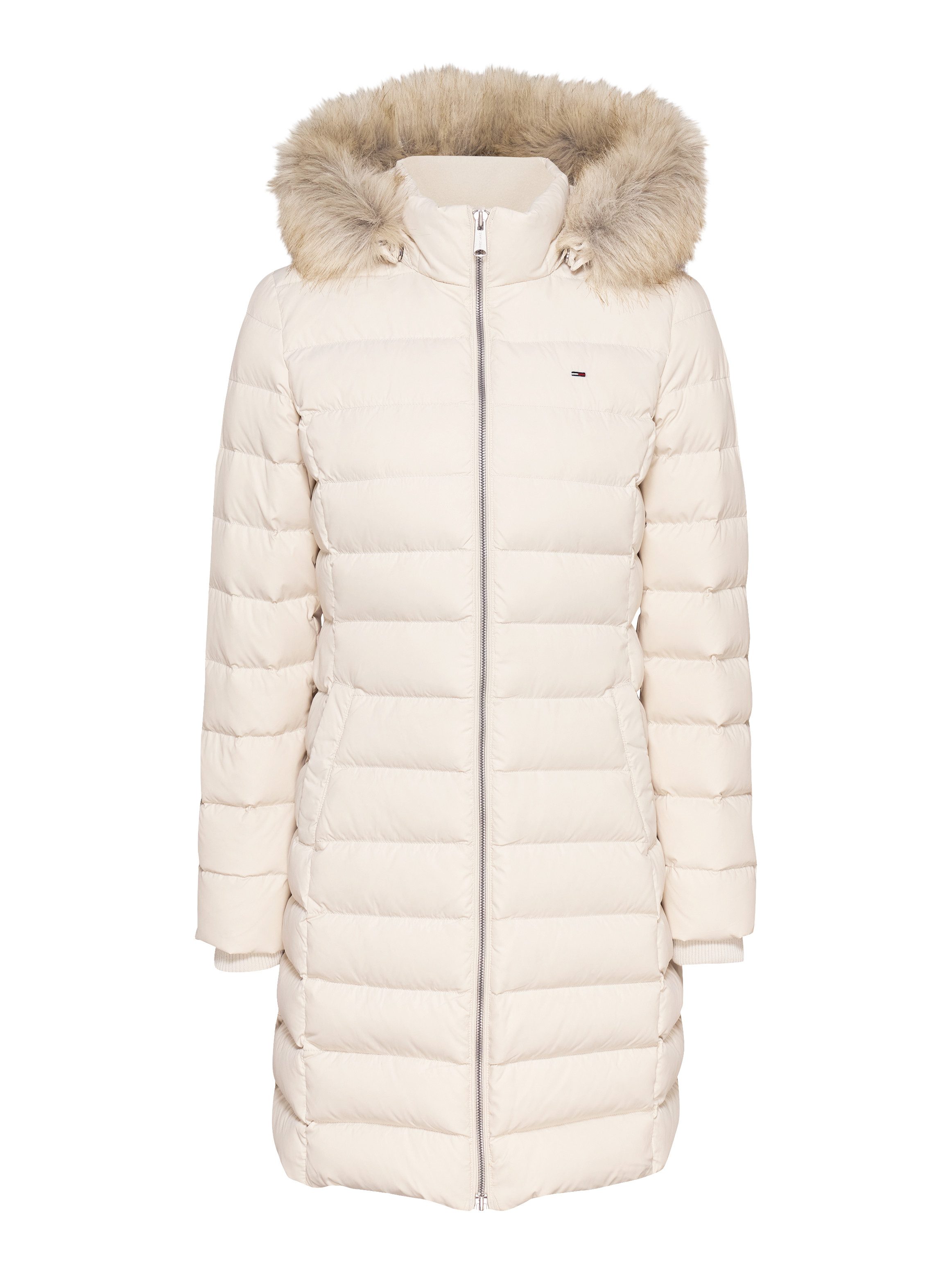 TOMMY JEANS Gewatteerde jas TJW ESSENTIAL HOODED DOWN COAT