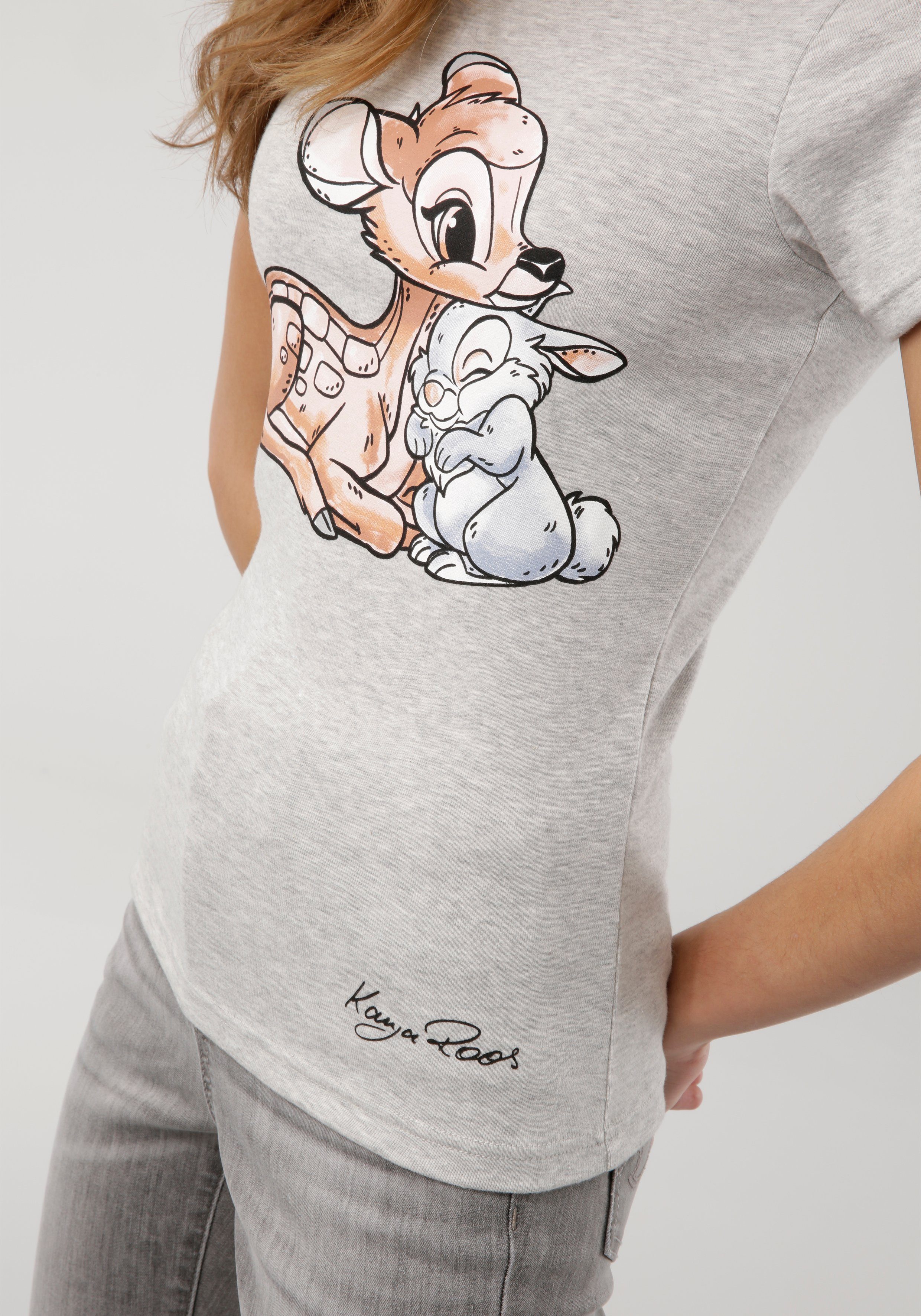 KangaROOS T-shirt Korte mouwen, zeer figuurvolgende pasvorm, van katoen