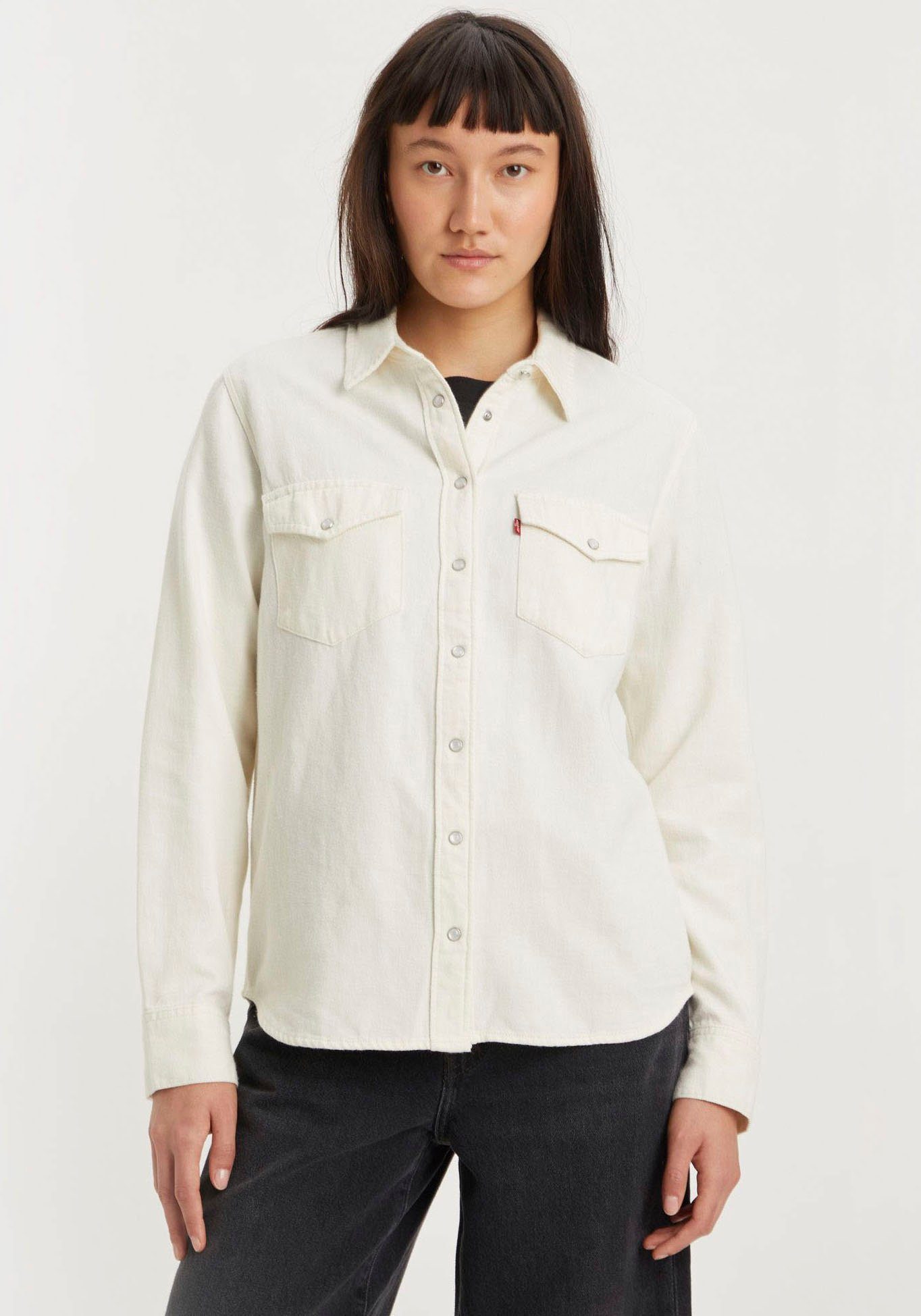 Levi's® Jeans blouse ESSENTIAL WESTERN met borstzakken met drukknopen