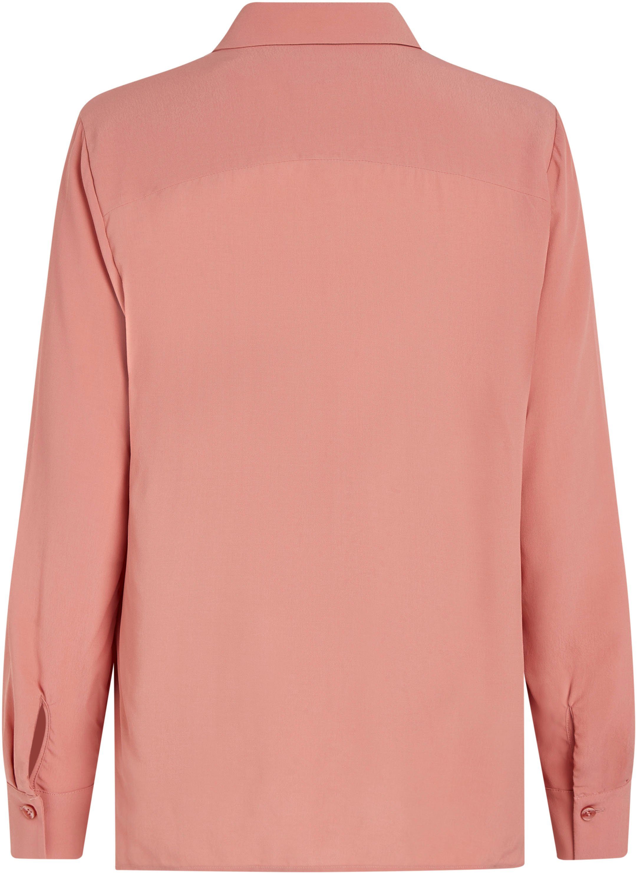 Tommy Hilfiger Overhemdblouse FLUID VIS CREPE REGULAR SHIRT LS