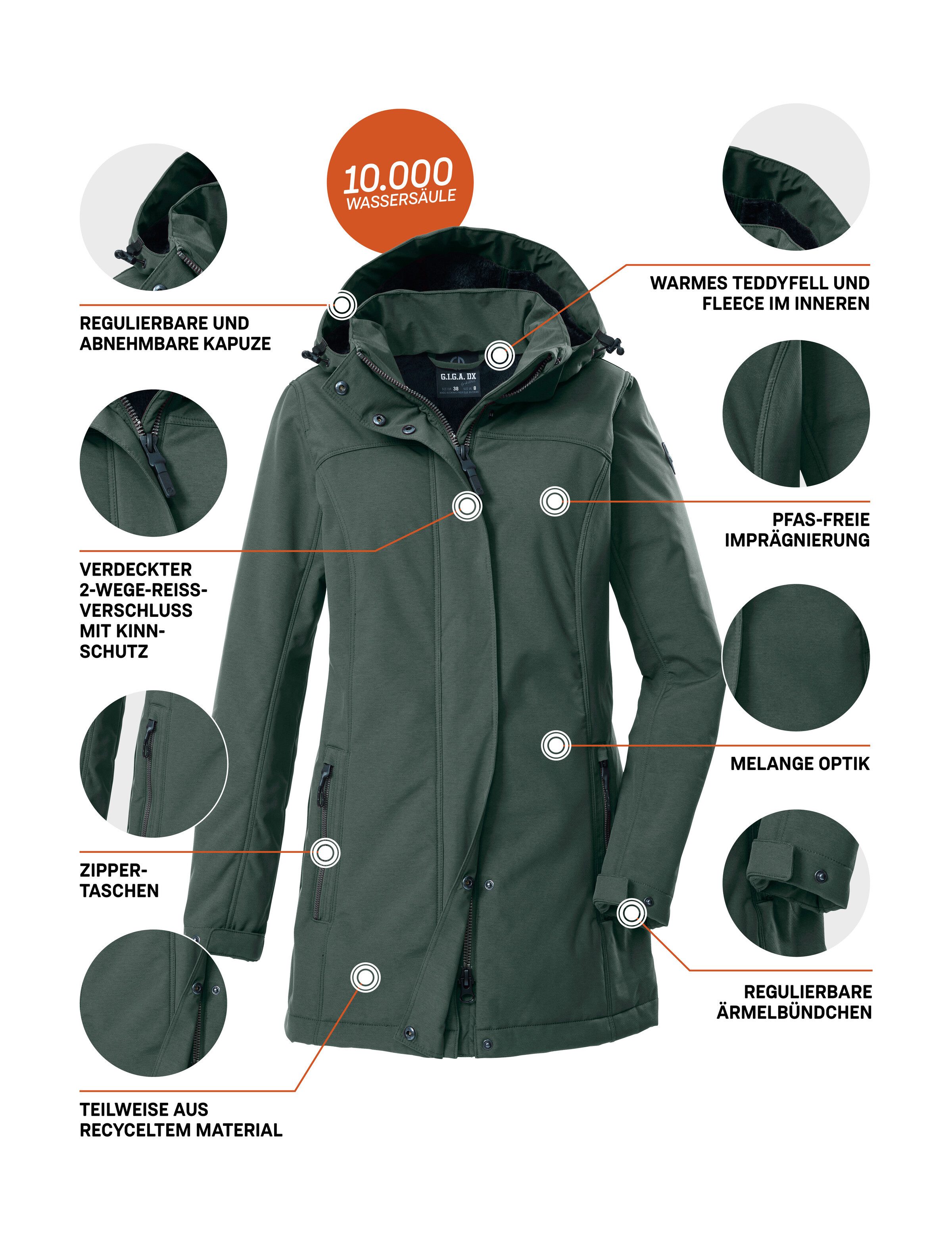 G.I.G.A. DX by killtec Softshell-parka GW 36 WMN SFTSHLL PRK