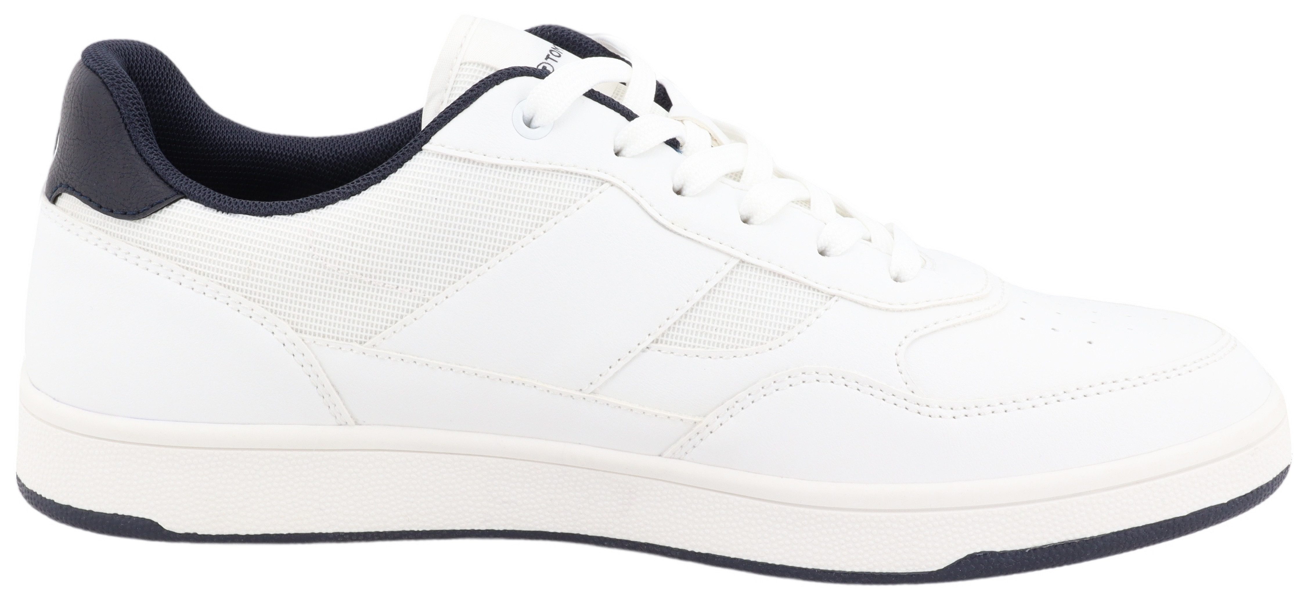 Tom Tailor Sneakers , vrijetijdsschoen, halfschoen, veterschoen met gepolsterde schacht
