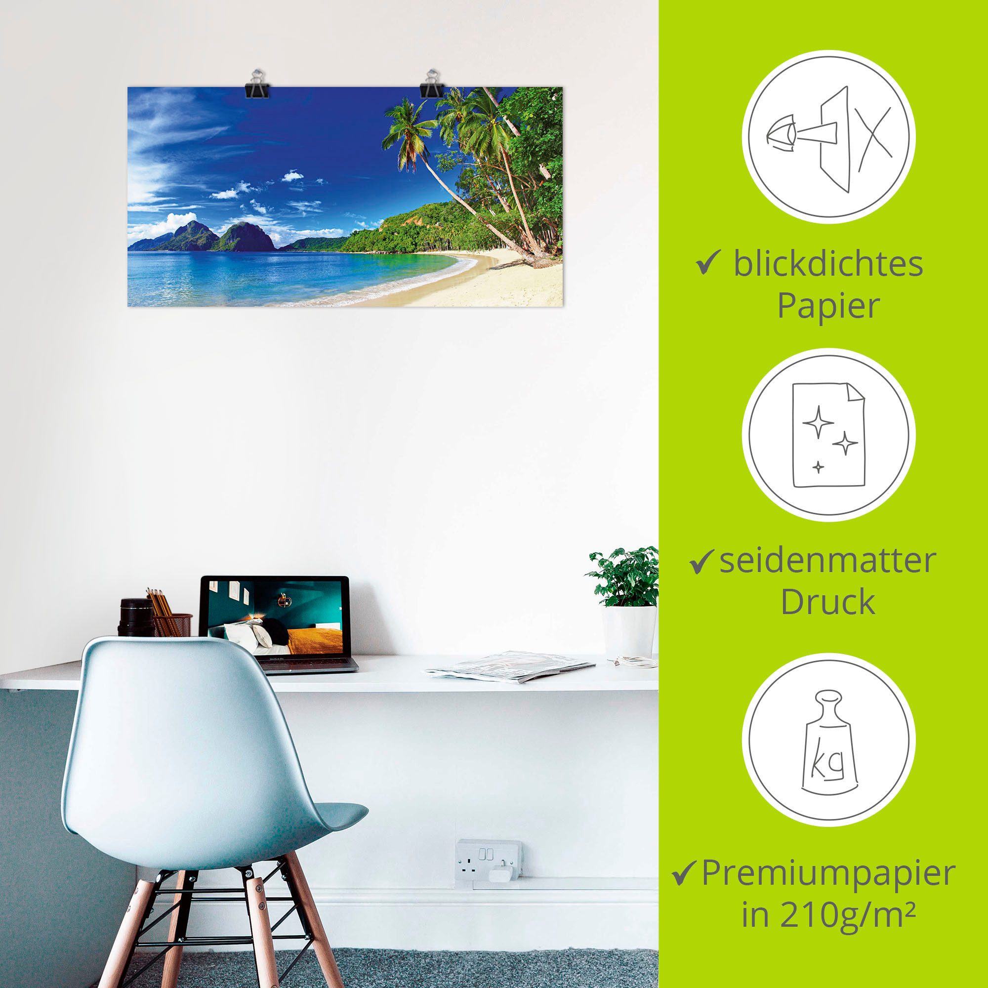 Artland Artprint Paradijs als artprint op linnen, poster, muursticker in verschillende maten