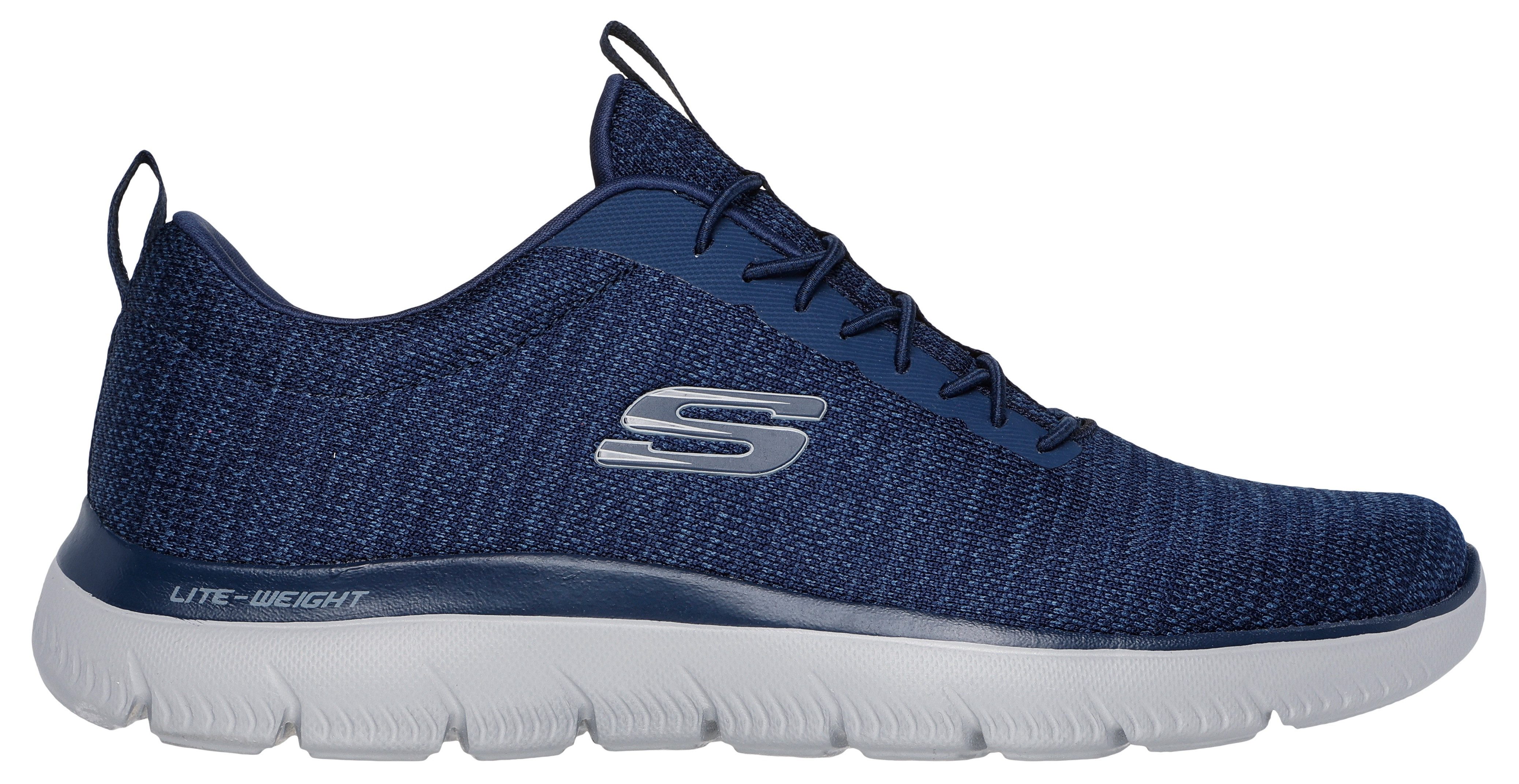 Skechers Slip-on sneakers SUMMITS- slippers vrijetijdsschoen halve schoen met elastische veters