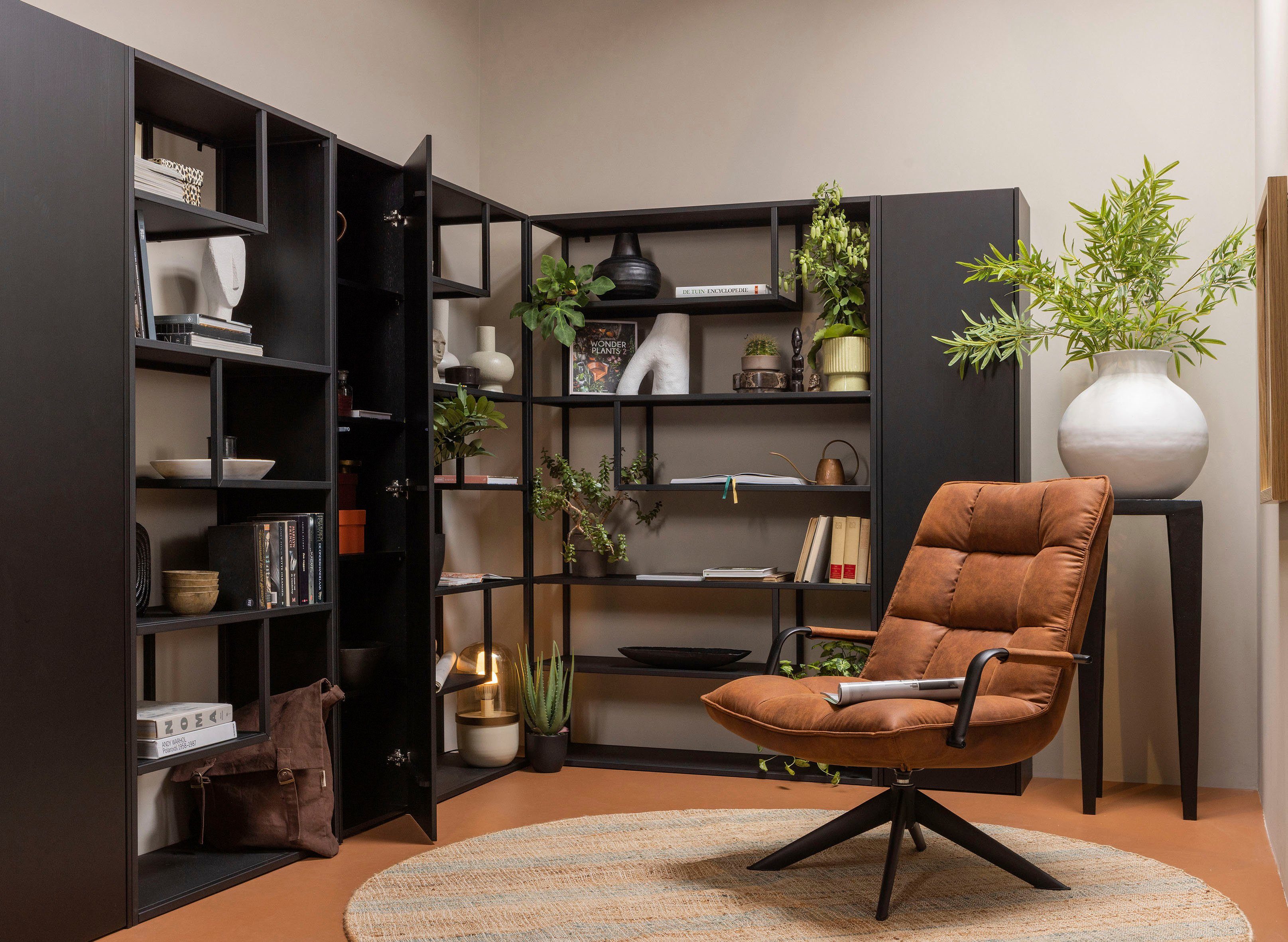 WOOOD Multifunctionele kast Teun in modern ontwerp, van dennenhout, breedte 44 cm