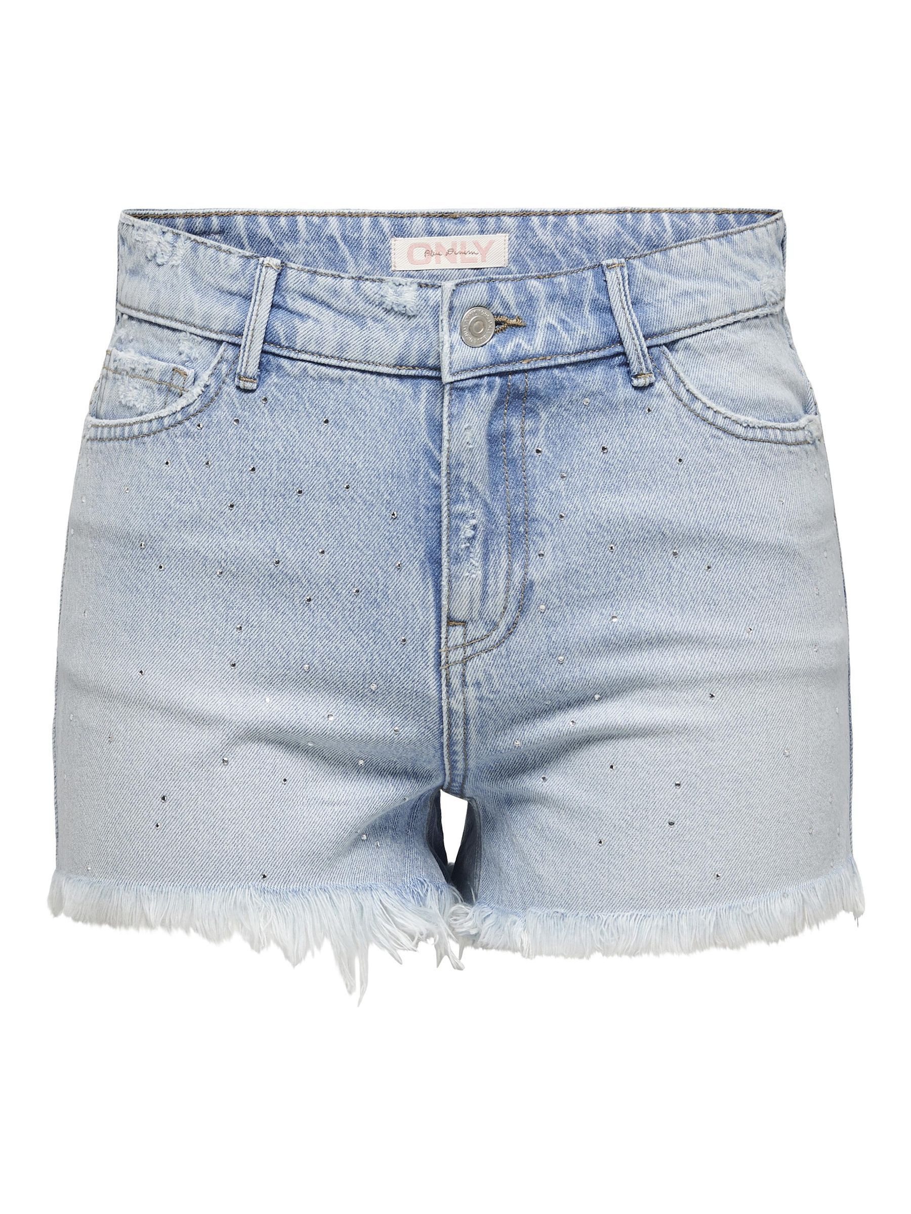 Only Jeansshort ONLPACY HW RHINESTONE DNM SHORTS AZG