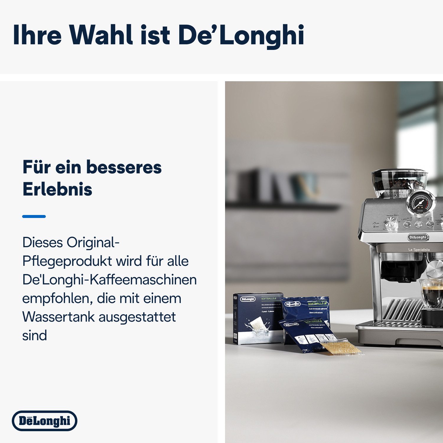 De'Longhi Ontkalker SoftBalls DLSC551