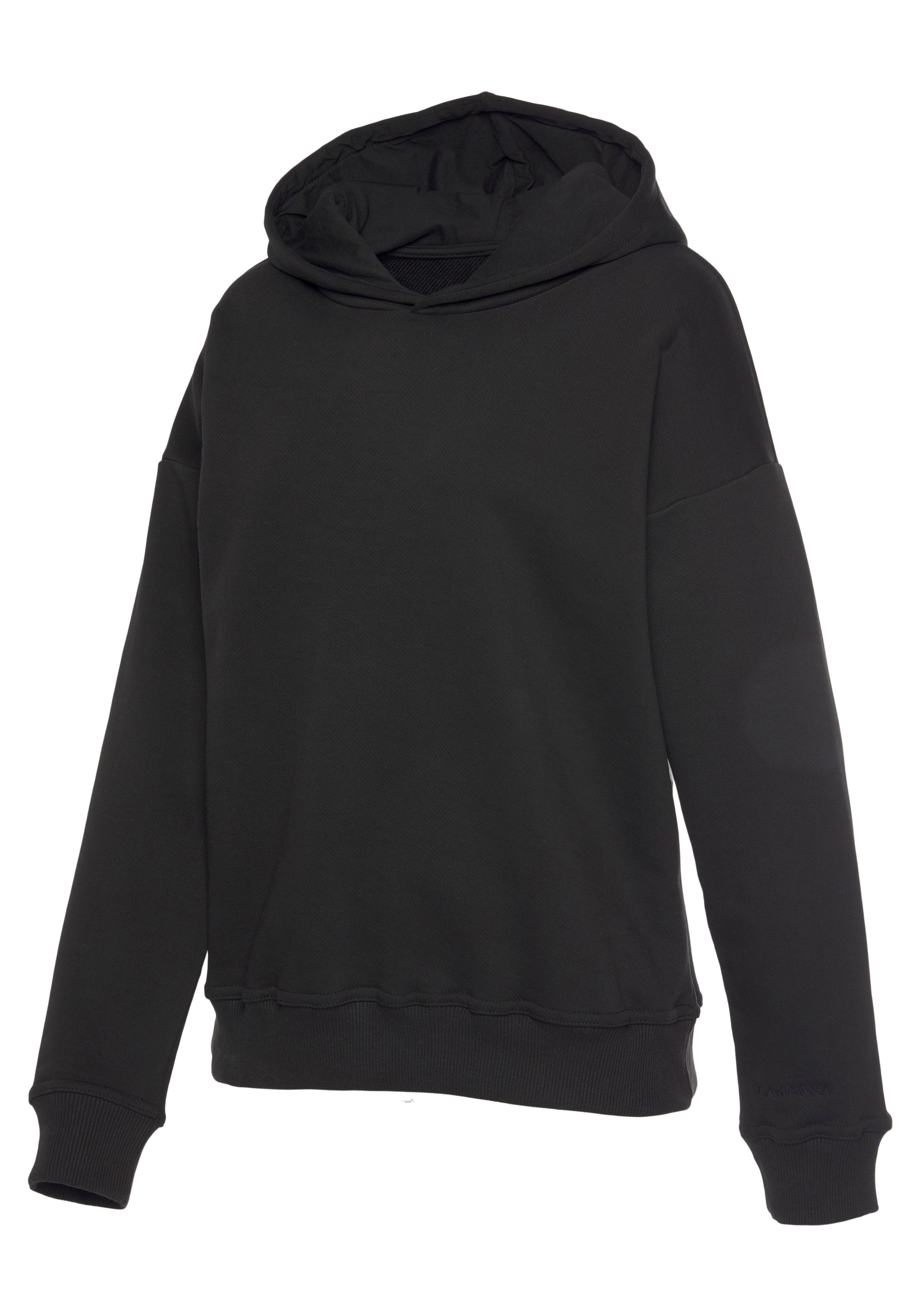 Lascana Hoodie van biologische katoen, loungewear