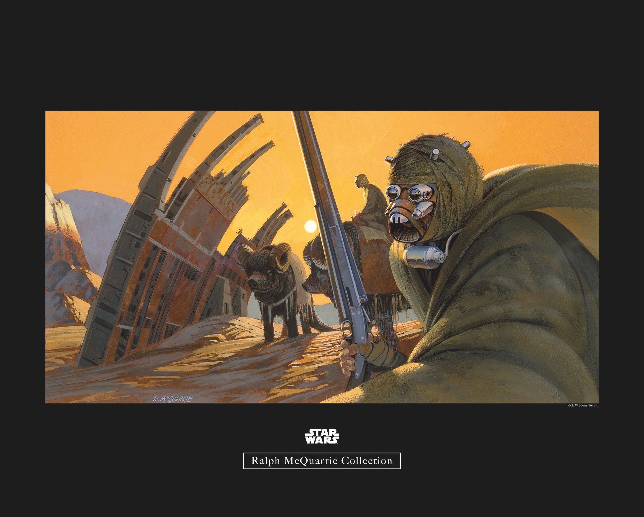 Komar wanddecoratie Star Wars Classic RMQ Tusken, zonder lijst