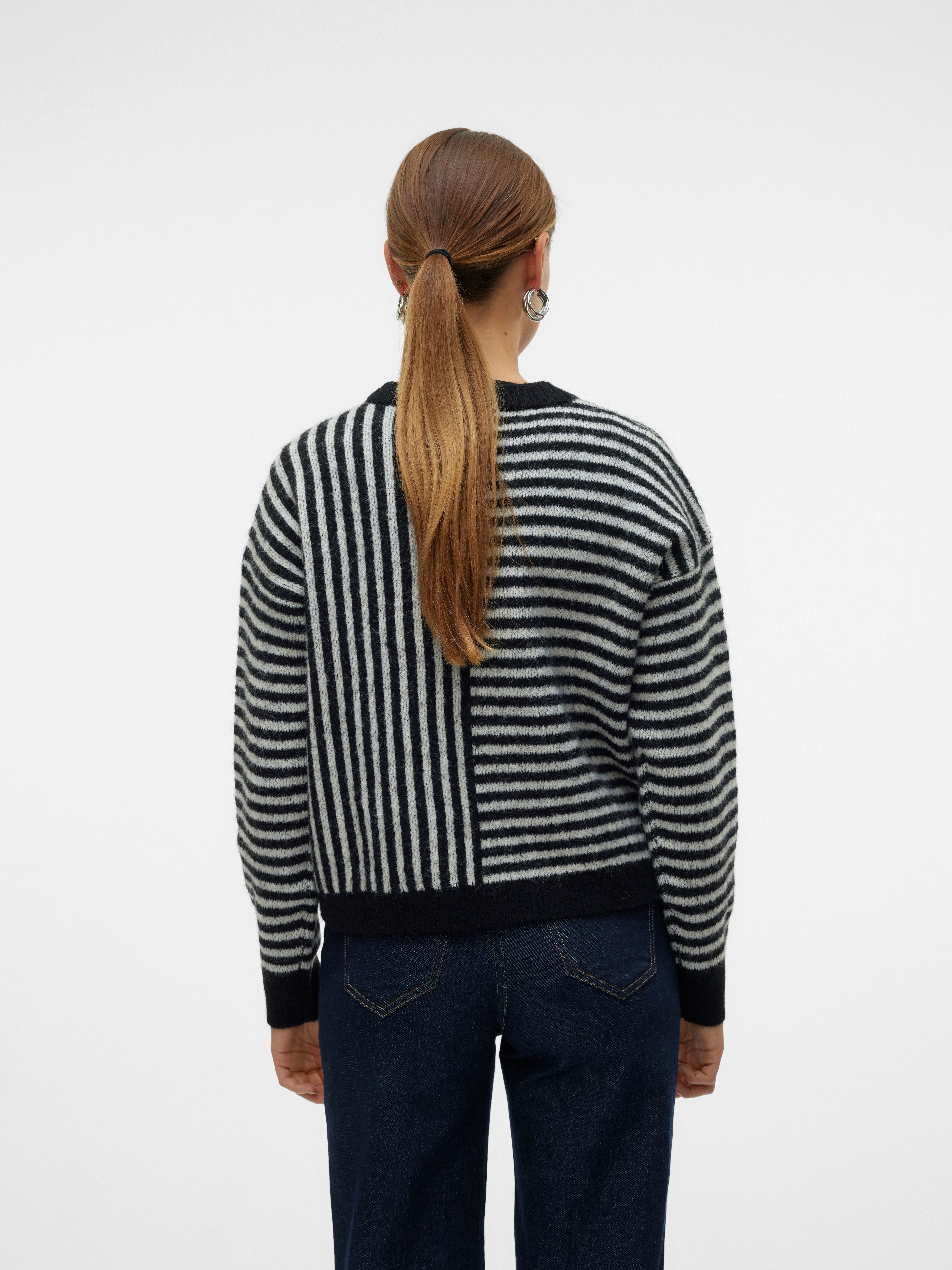 Vero Moda Gebreide trui VMURANUS LS ONECK CROPPED PULLOVER GA BF