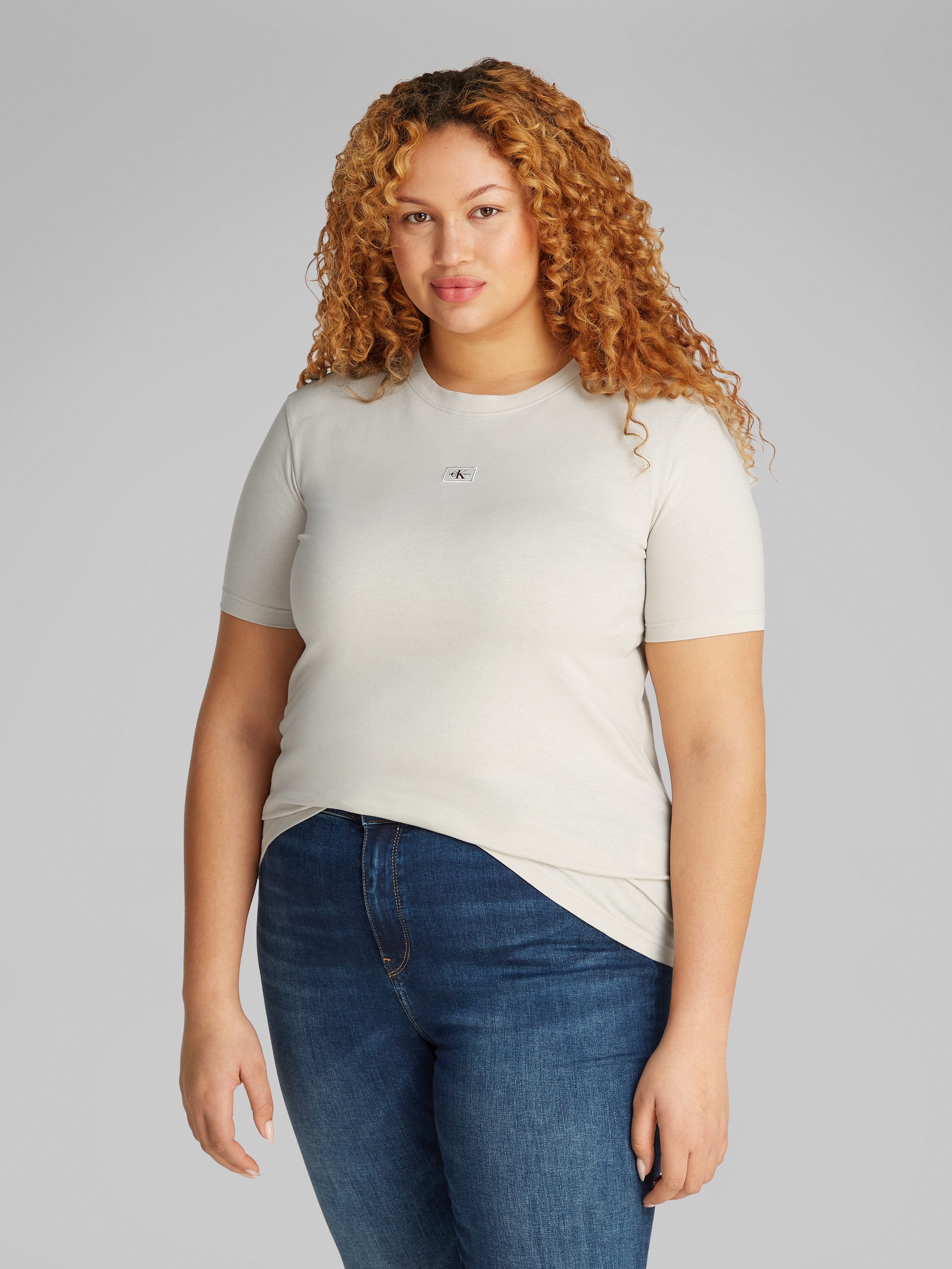 Calvin Klein Jeans Plus T-shirt PLUS WOVEN LABEL REGULAR TEE