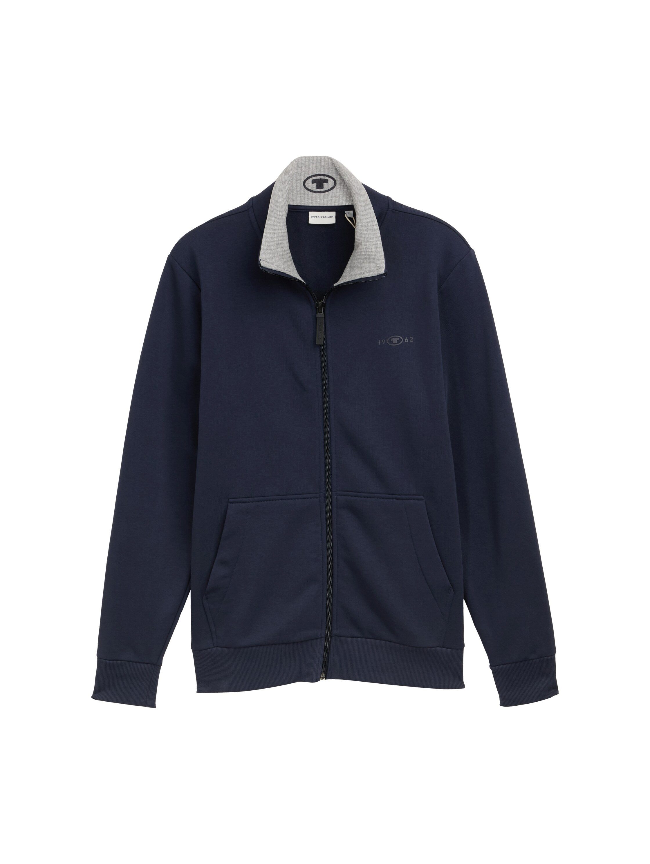 Tom Tailor Sweatvest met geborduurd logo