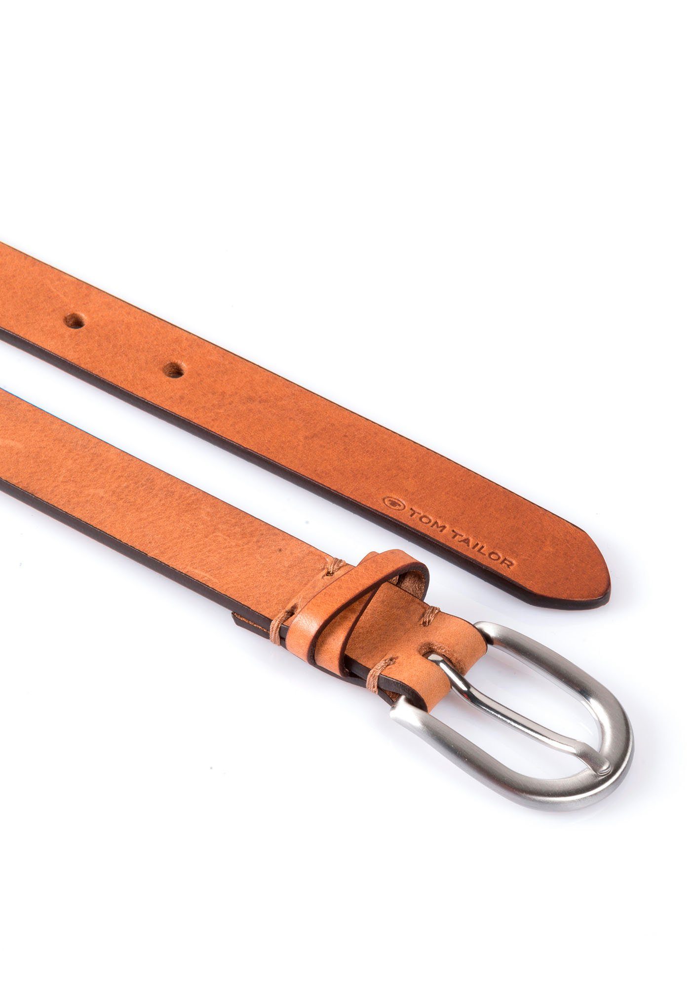 Tom Tailor Leren riem TTNELLY 2 cm brede damesriem, modieus veelzijdig