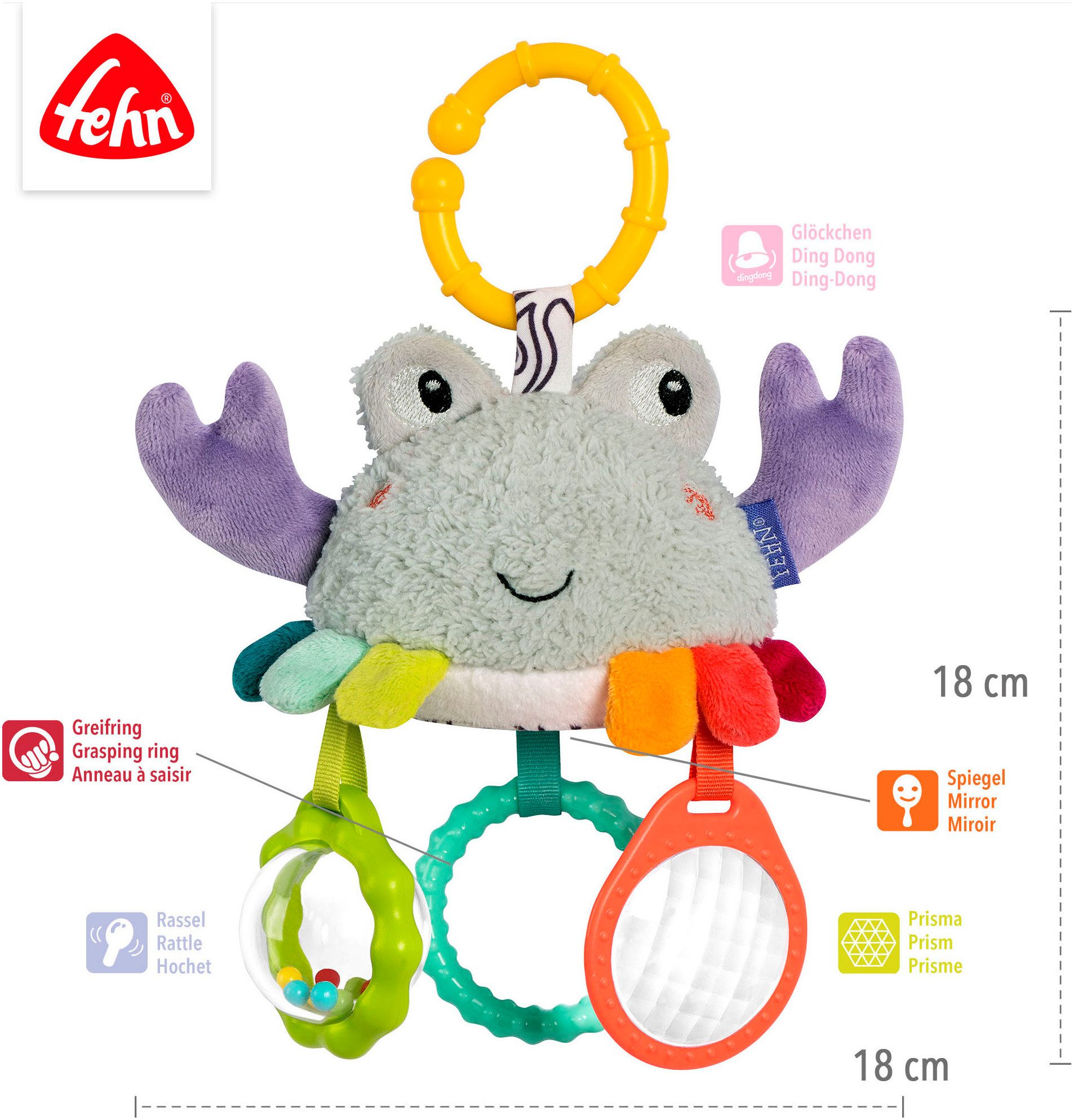 Fehn Mobiel Mini-Mobile Krabbe