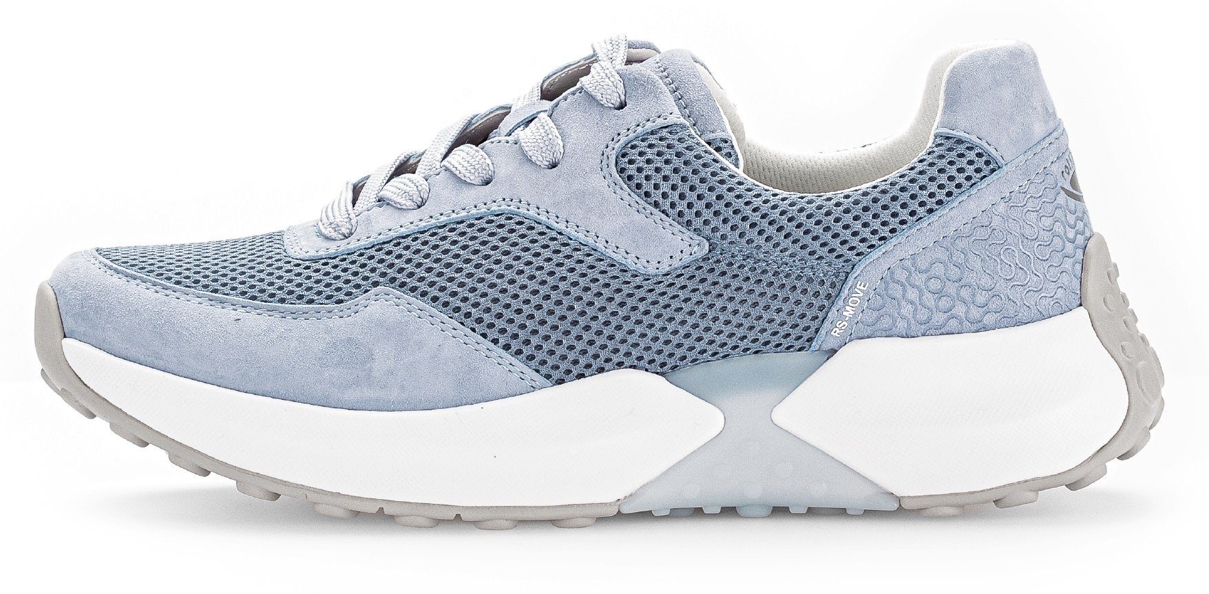 Gabor Rollingsoft Sneakers met sleehak , vrijetijdsschoen, lage schoen, veterschoen met optifit-voetbed