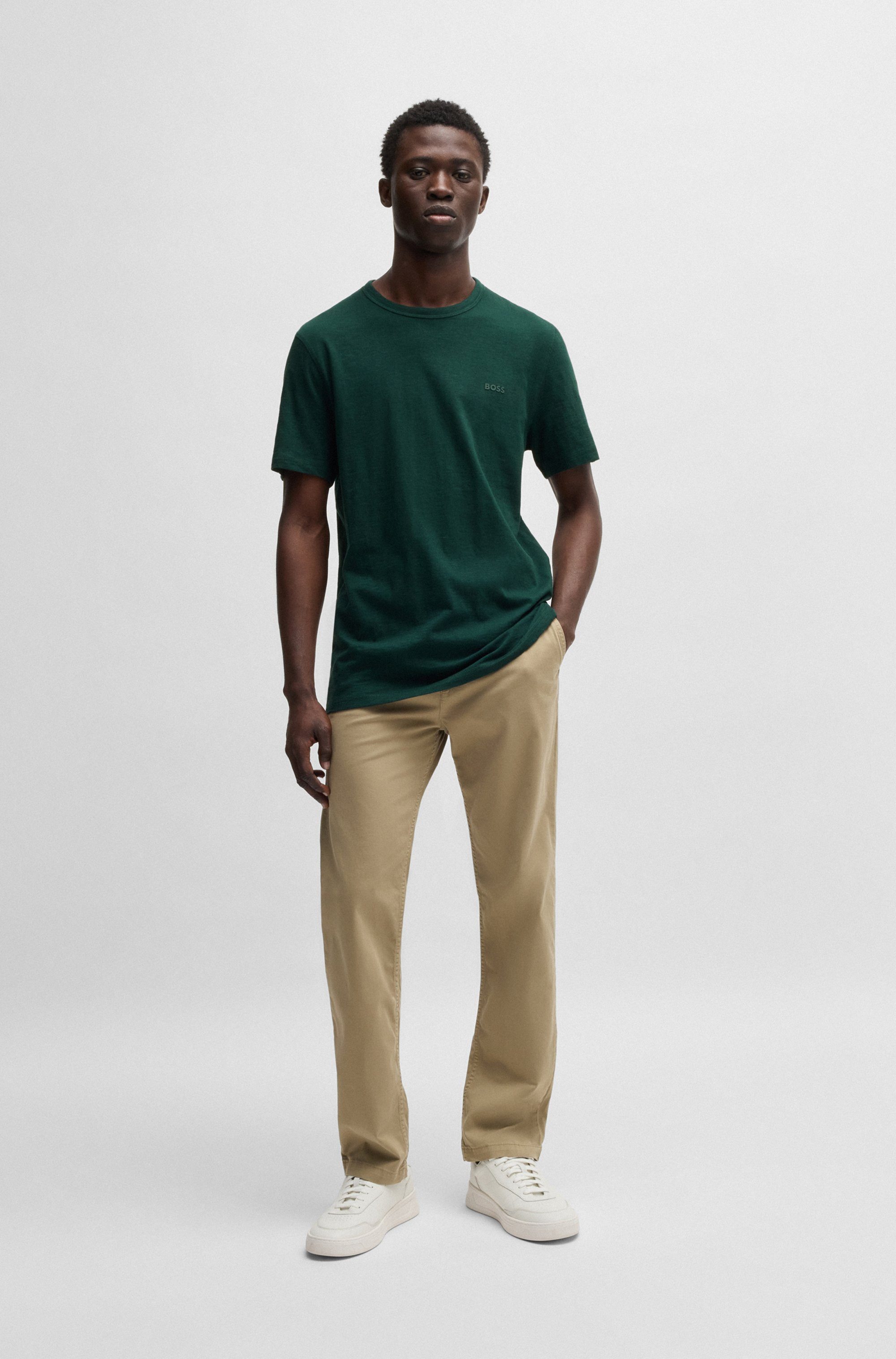 Boss Orange T-shirt Tegood met een ronde hals