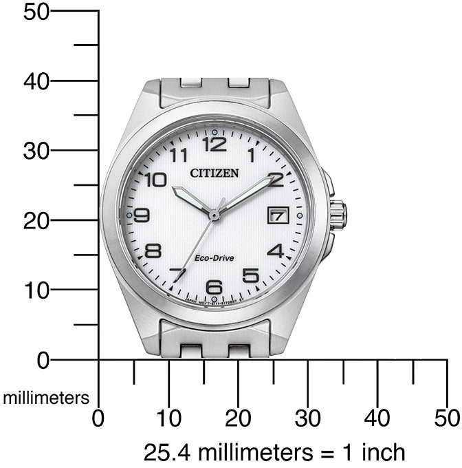 Citizen Solarhorloge EO1210-83A Polshorloge, dameshorloge, roestvrijstalen armband, tot 10 bar waterdicht, datum