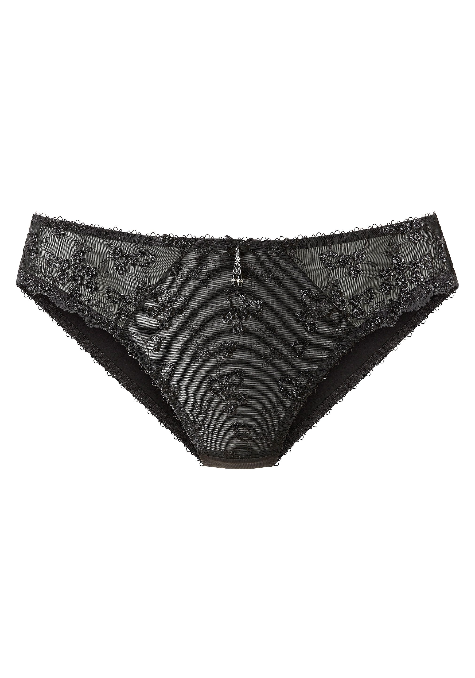 Lascana Slip Dessous met mooie bloemetjesborduurkant
