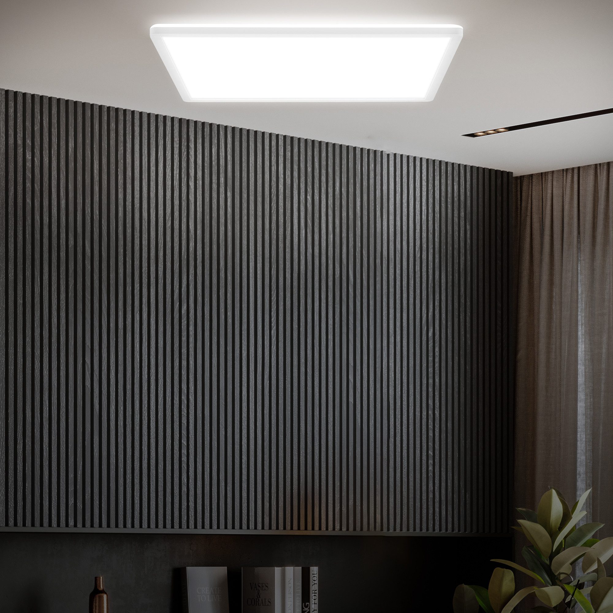 B.K.Licht Led-plafondlamp BKL1601 ultra dunne plafondlamp, LED paneel met backlight