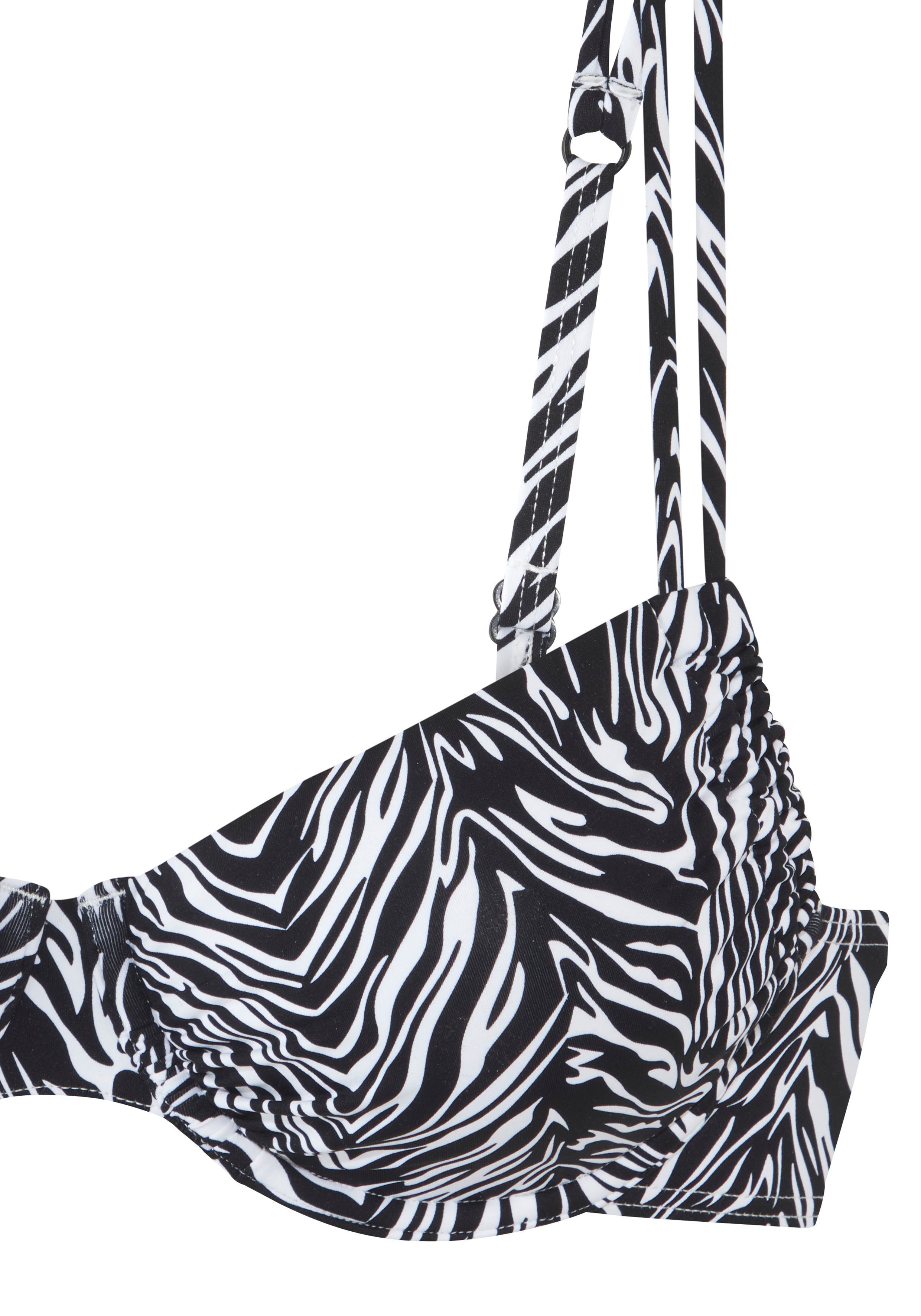 s.Oliver RED LABEL Beachwear Beugelbikinitop Kanto in animaldesign