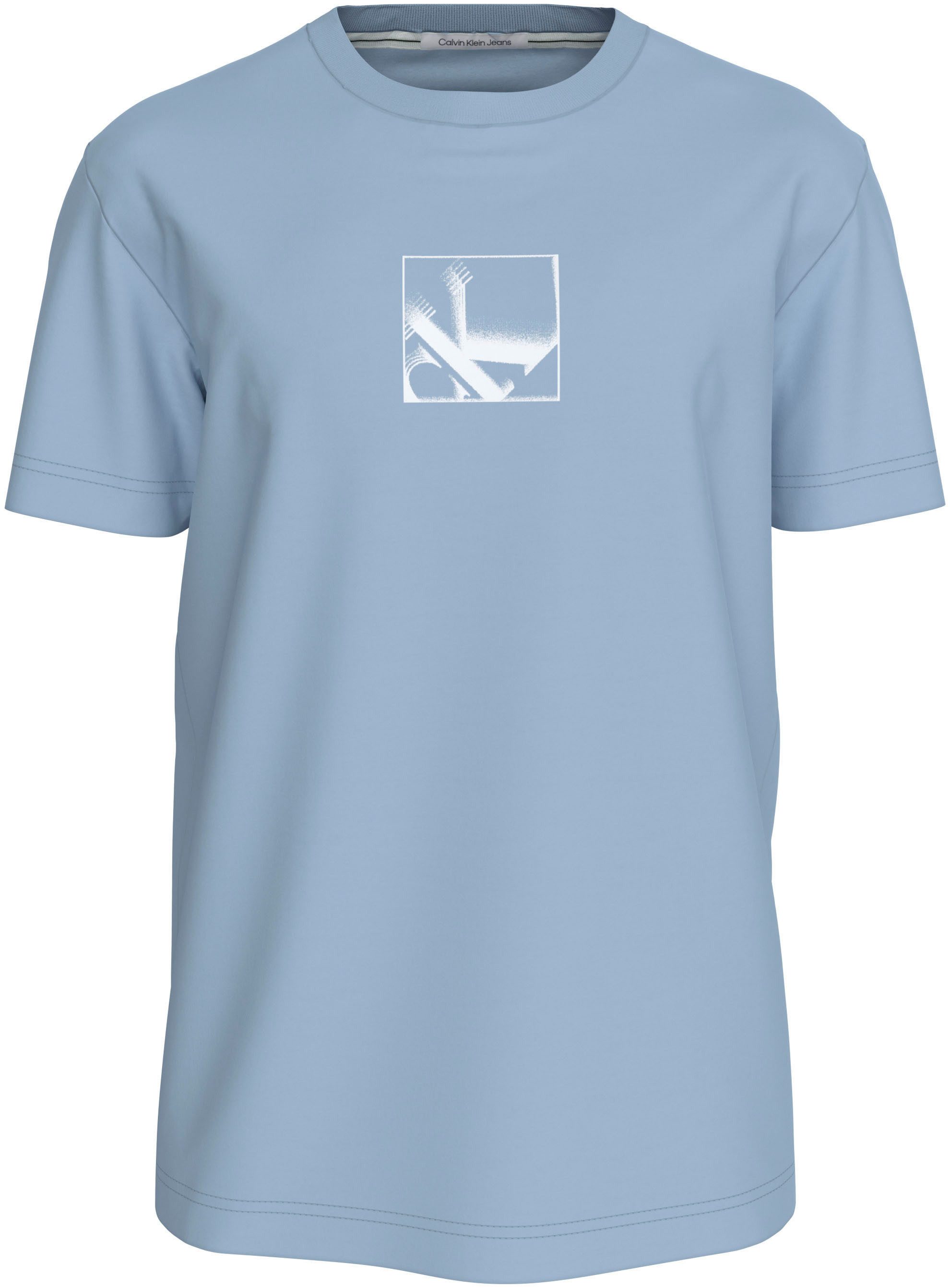 Calvin Klein T-shirt GRID BOX TEE met gestempeld logo