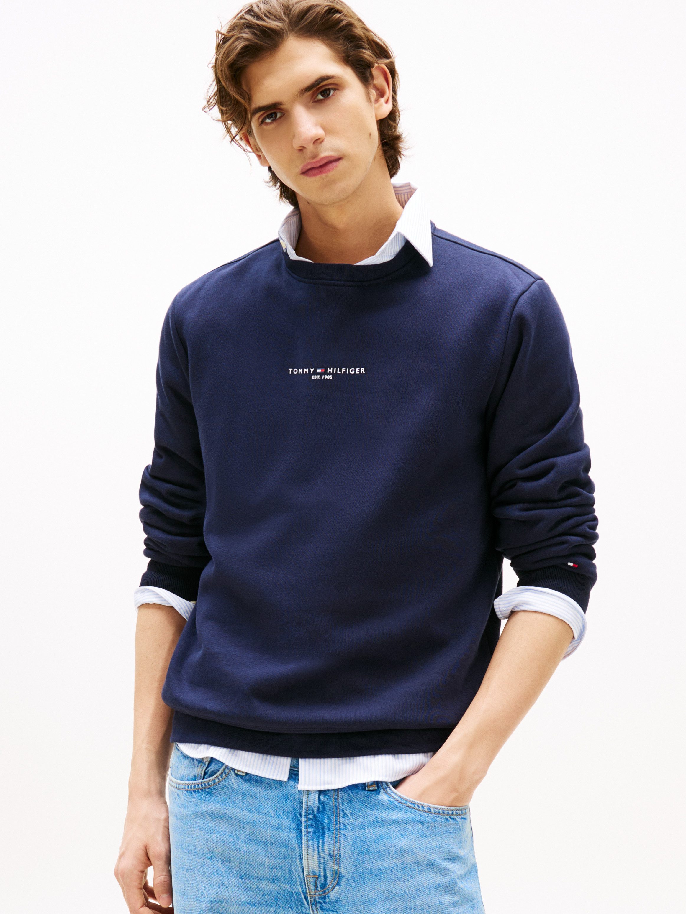 Tommy Hilfiger Sweatshirt SMALL TOMMY LOGO CREWNECK