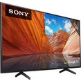 sony lcd-led-tv kd-55x80j, 139 cm - 55 ", 4k ultra hd, google tv zwart