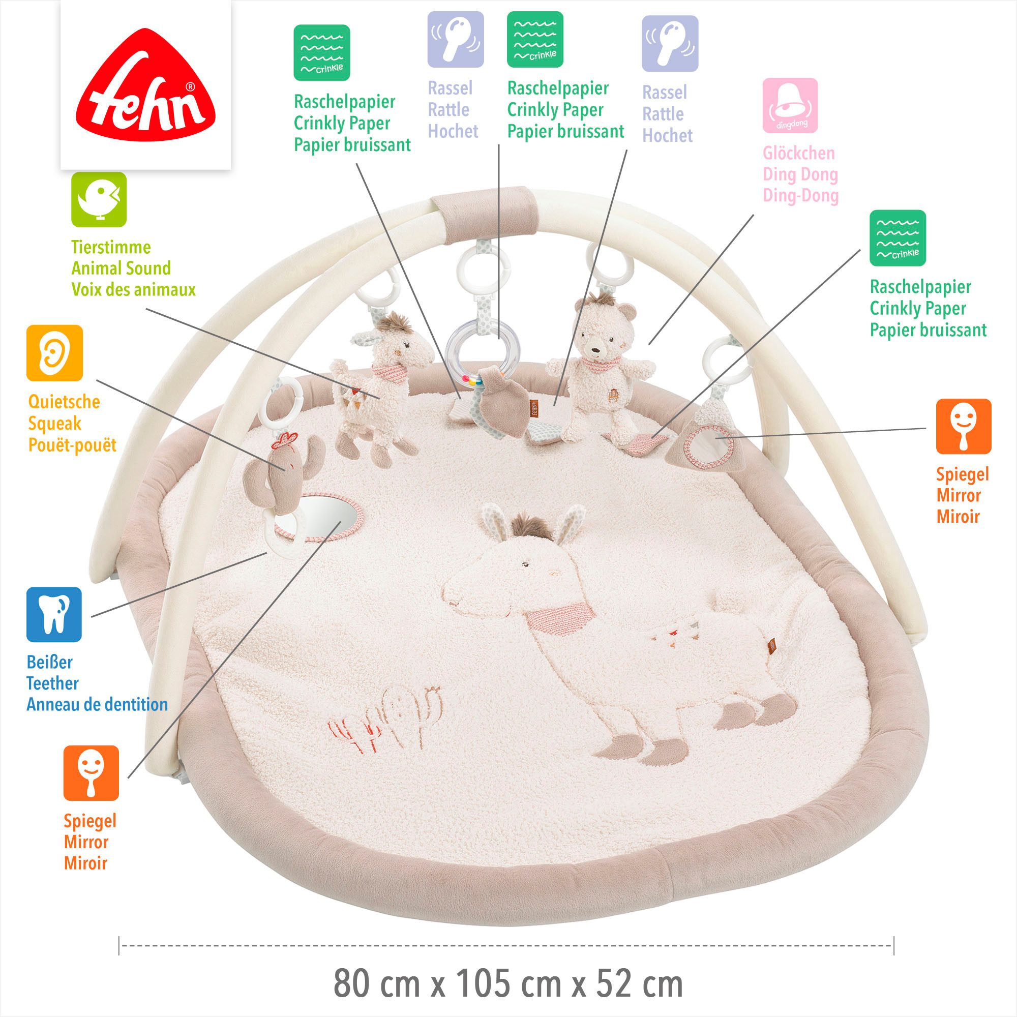 Fehn Speelboog Peru, 3-D-activiteit deken