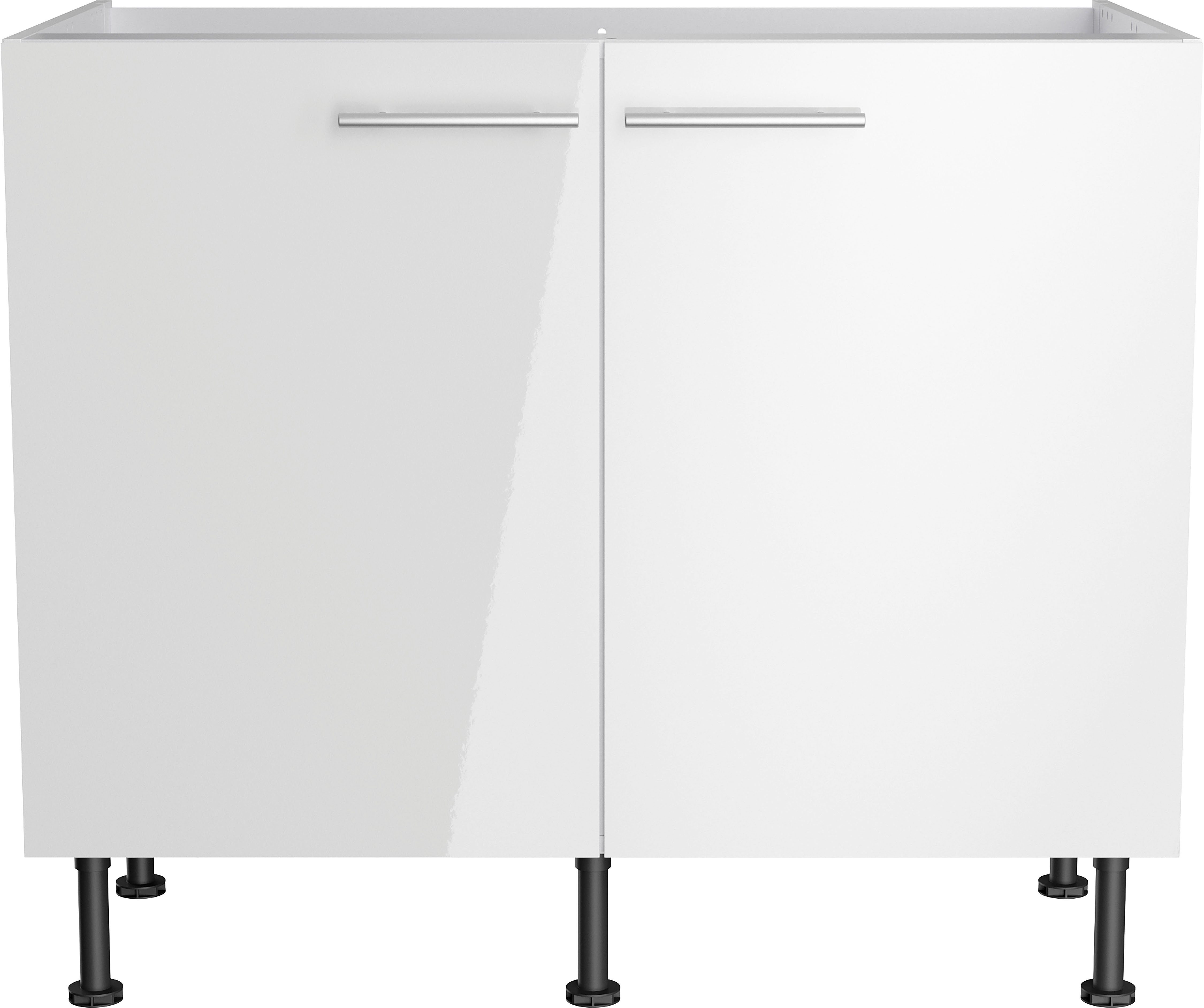 OPTIFIT Gootsteenkast Klara Breedte 100 cm gootsteenkasten wit