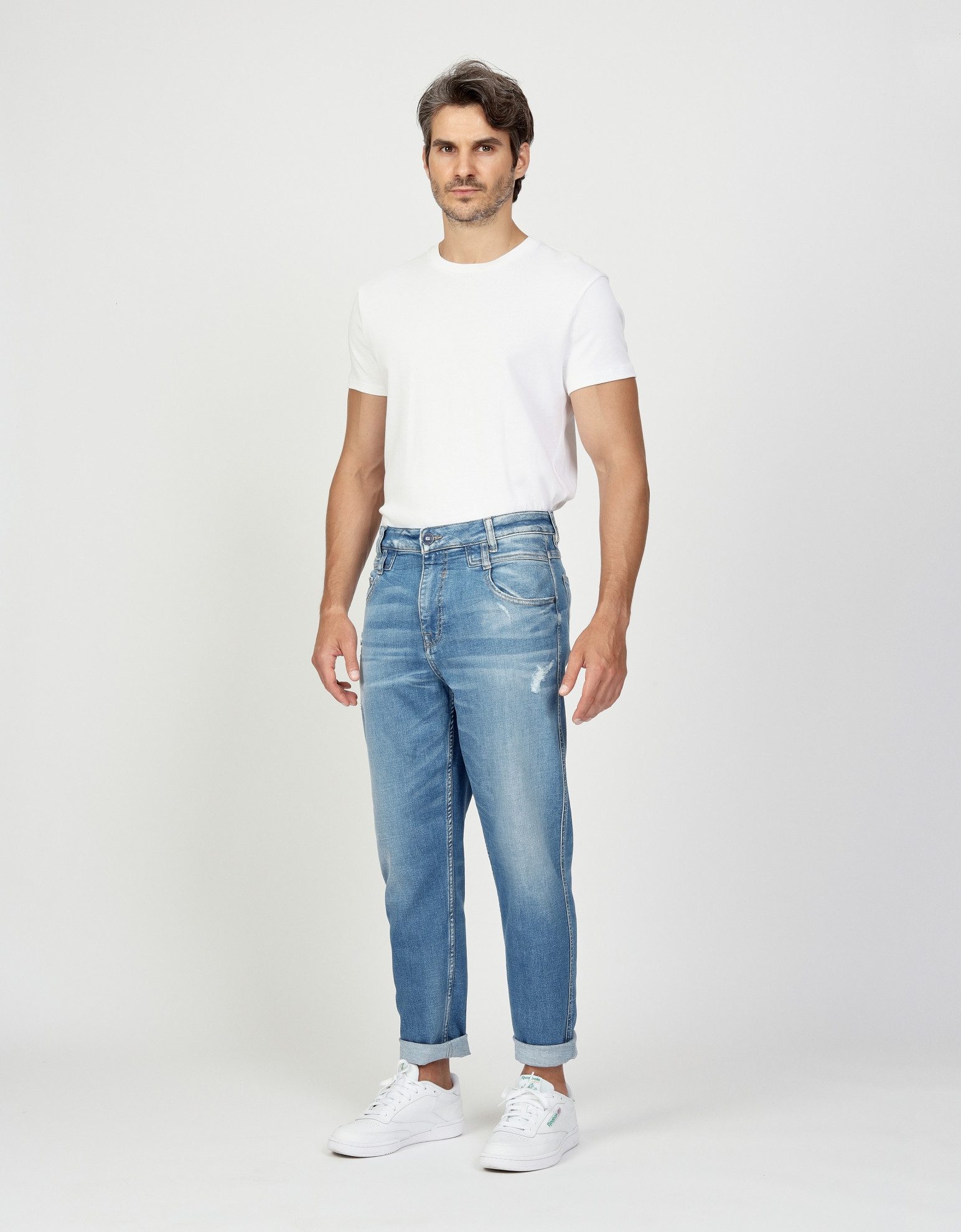 GANG Stretch jeans 94MARCO in relaxte 5-pocket stijl met dubbele riemlus