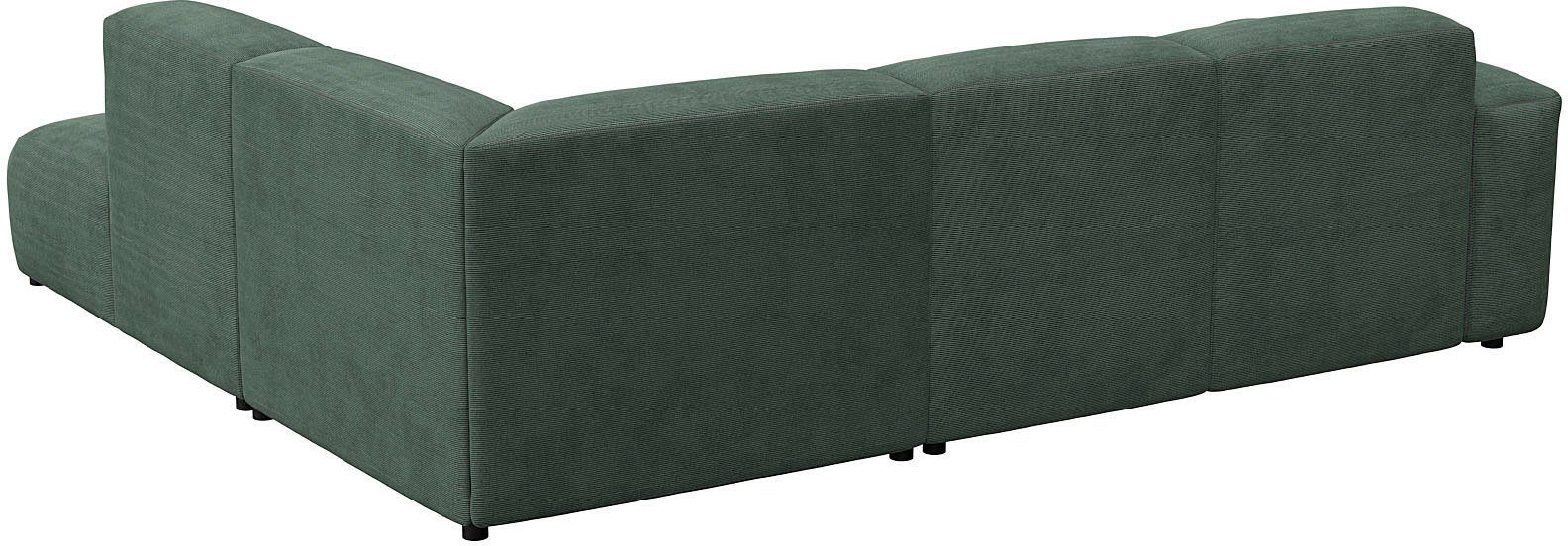 FLEXLUX Hoekbank Lucera, super zitcomfort door koudschuim in de zitting, L-vorm